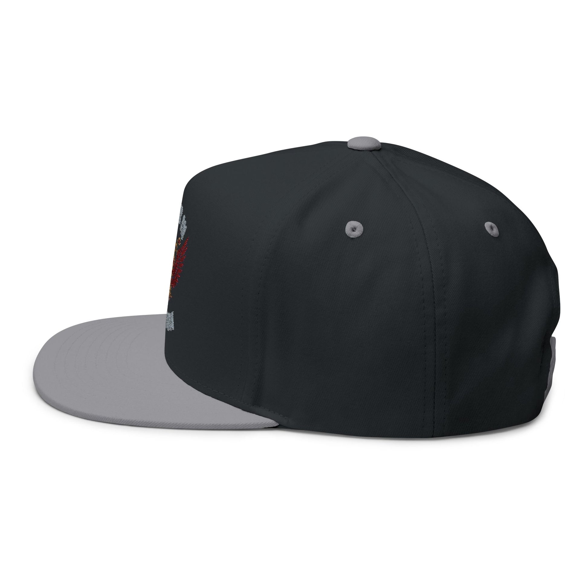 Flat Bill Cap: Honor in Motion Embroidered Hat for Athletes, Sports Lovers, Casual Wear, Gift for Him, Trendy Accessories