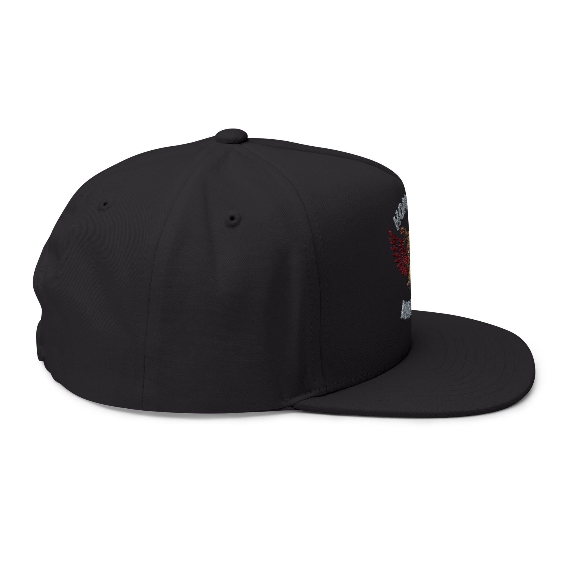 Flat Bill Cap: Honor in Motion Embroidered Hat for Athletes, Sports Lovers, Casual Wear, Gift for Him, Trendy Accessories