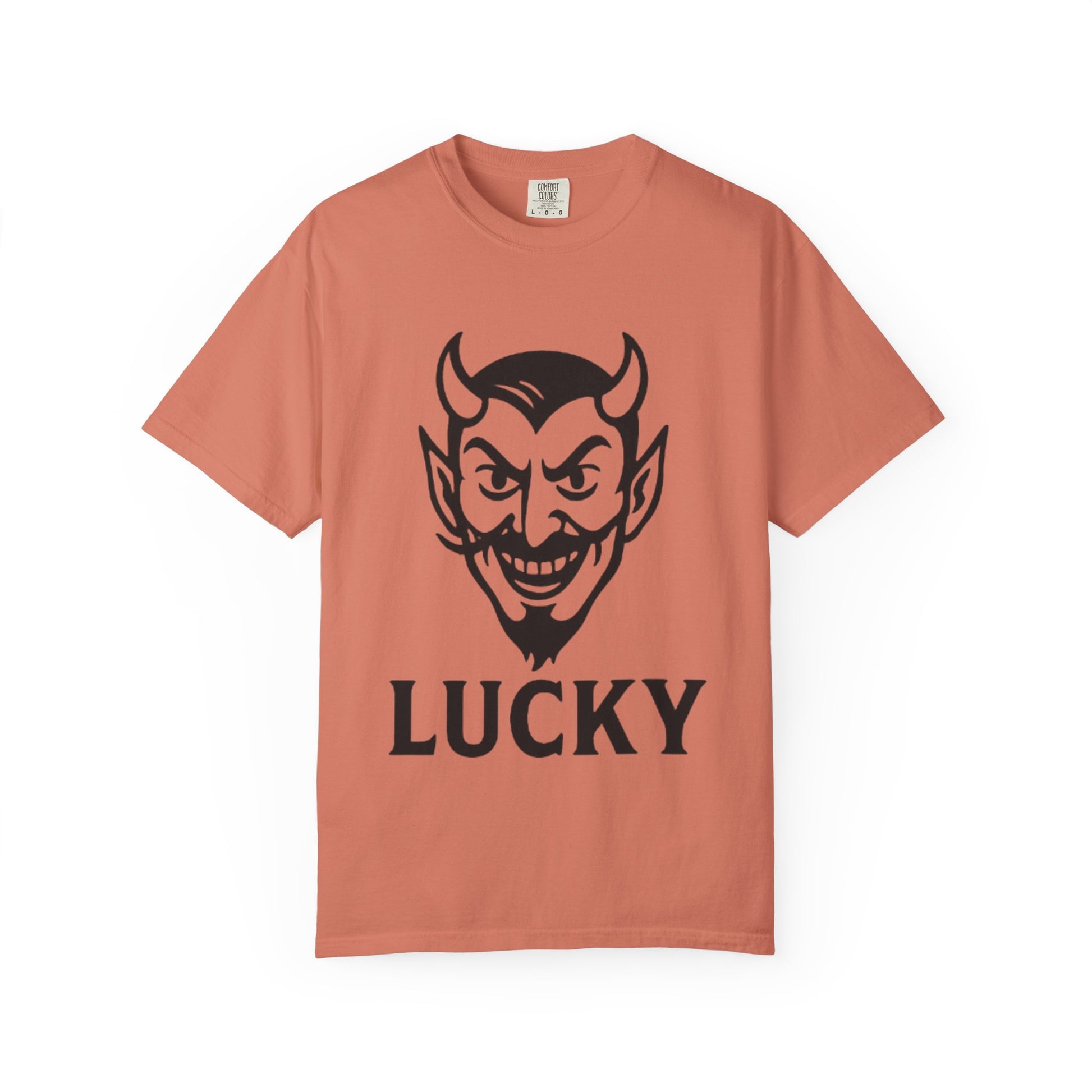 Lucky Devil Graphic Unisex T-Shirt, Spooky Style Tee, Halloween Apparel, Gift for Friends, Casual Wear