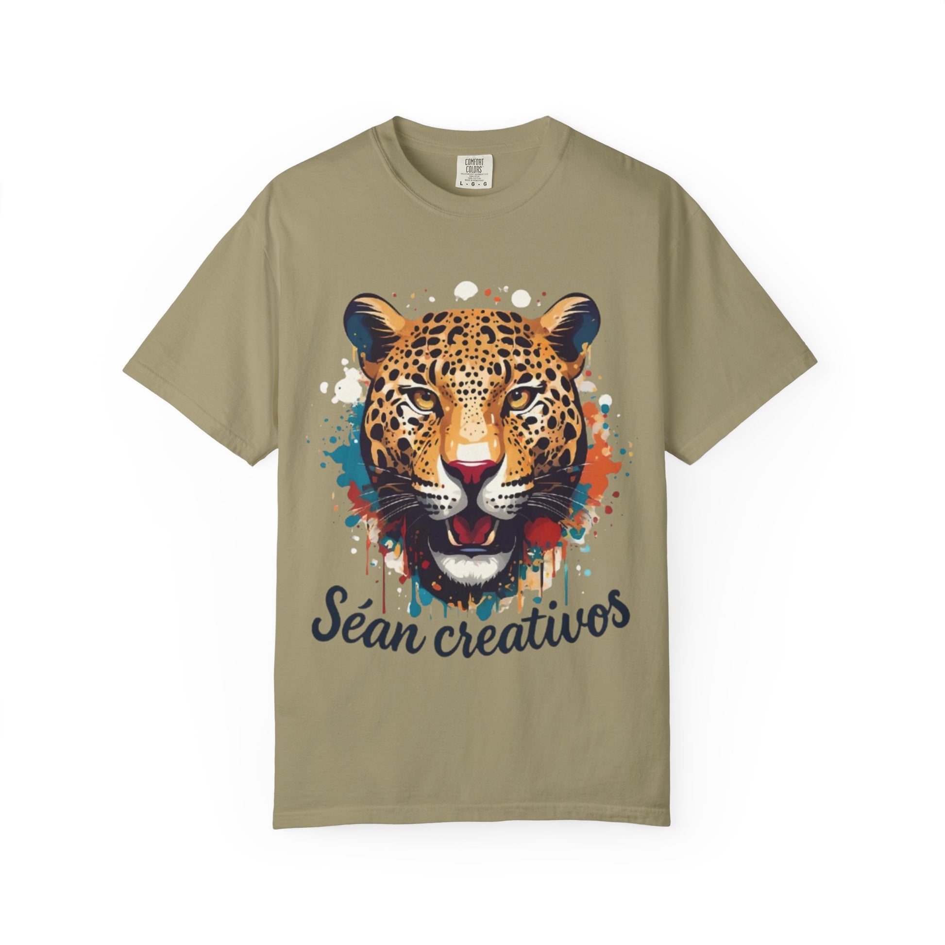Creative Leopard T-Shirt, Artistic Animal Tee, Unique Gift for Art Lovers, Casual Wear, Trendy Fashion Statement