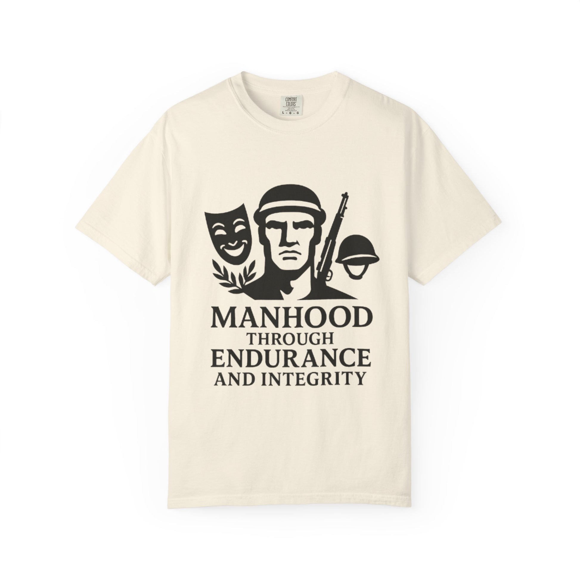 Inspirational Unisex T-Shirt: Manhood Through Endurance and Integrity, Gift for Dads, Motivational Apparel, Everyday Wear, Men's T-Shirt