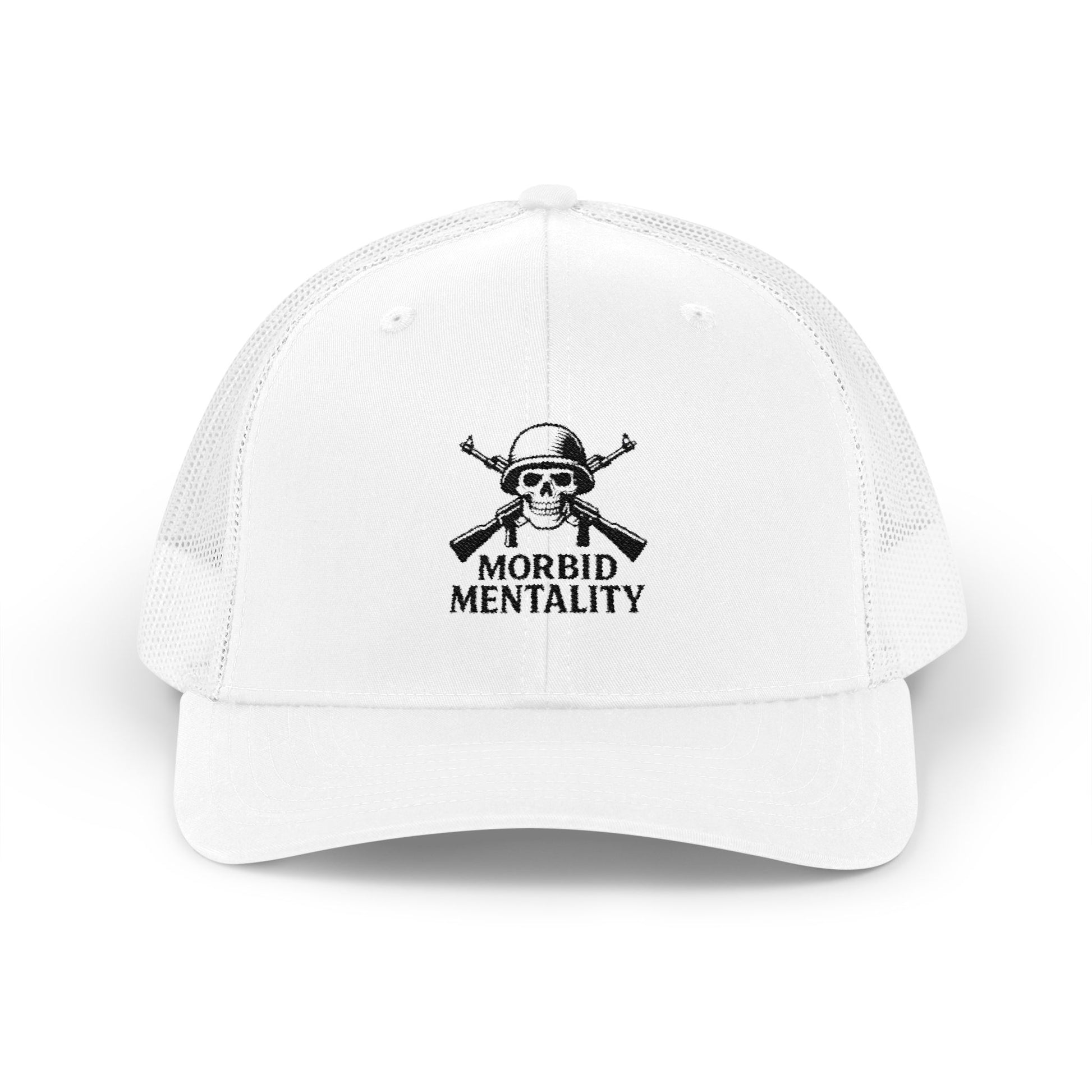 Morbid Mentality Snapback Trucker Cap | Gothic Style, Unique Gift for Trendsetters, Perfect for Casual Outings, Festivals, and More