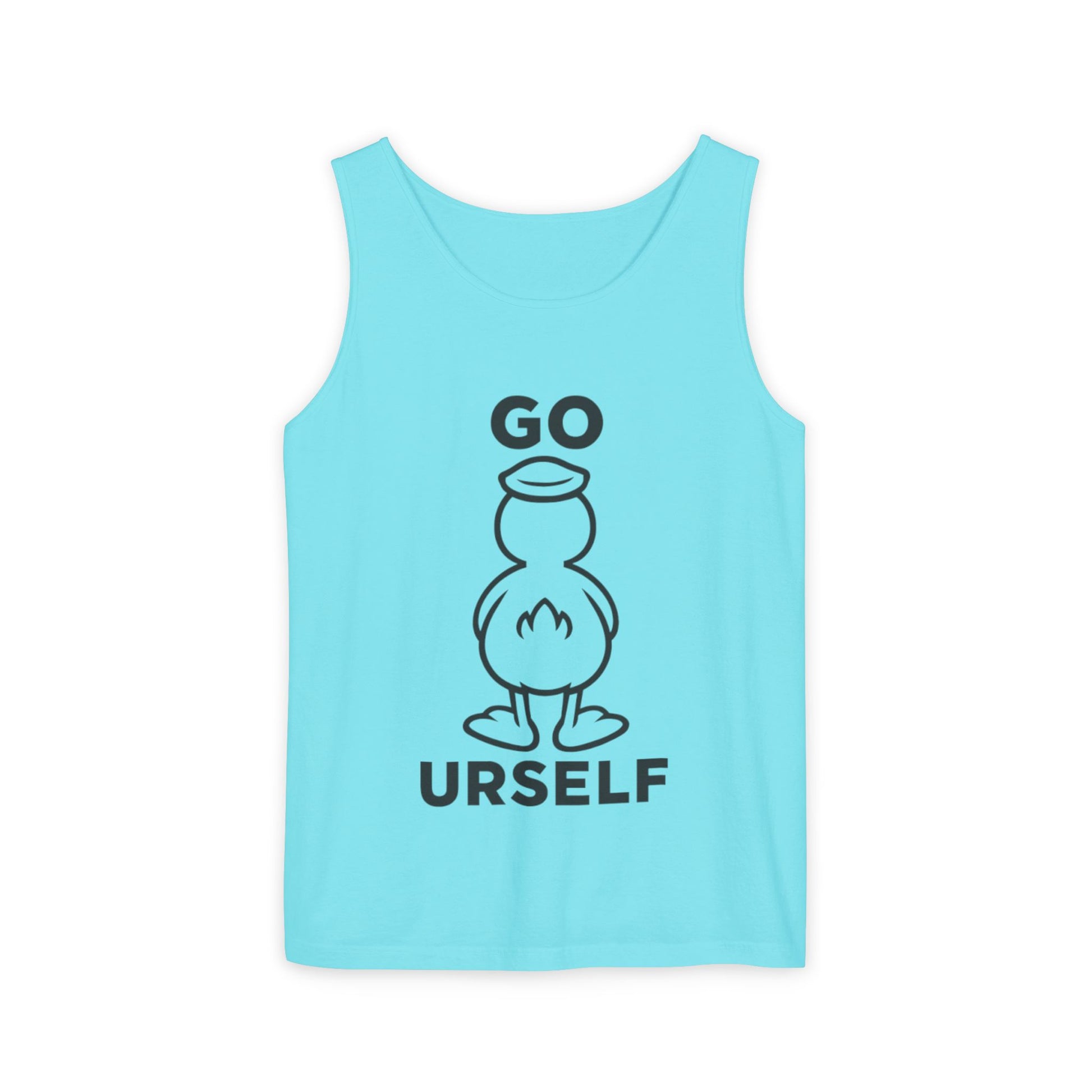 Humorous Unisex Tank Top - "Go Urself" - Perfect for Summer Outings, Gifts, and Casual Wear, Beachwear, Party Attire, Fun Statement Tee