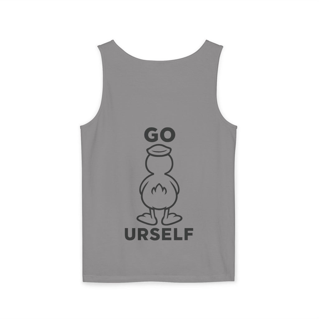 Humorous Unisex Tank Top - "Go Urself" - Perfect for Summer Outings, Gifts, and Casual Wear, Beachwear, Party Attire, Fun Statement Tee