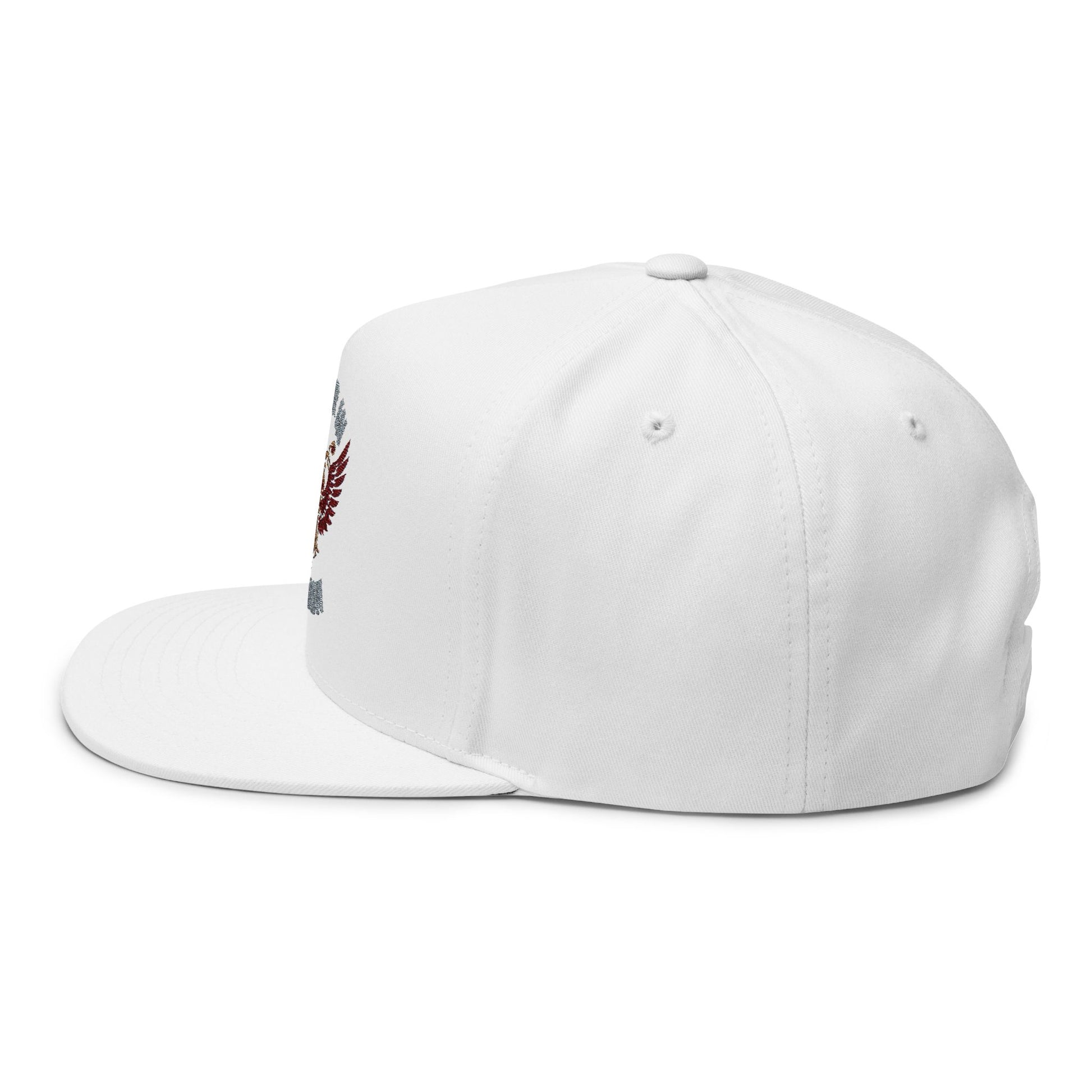 Flat Bill Cap: Honor in Motion Embroidered Hat for Athletes, Sports Lovers, Casual Wear, Gift for Him, Trendy Accessories