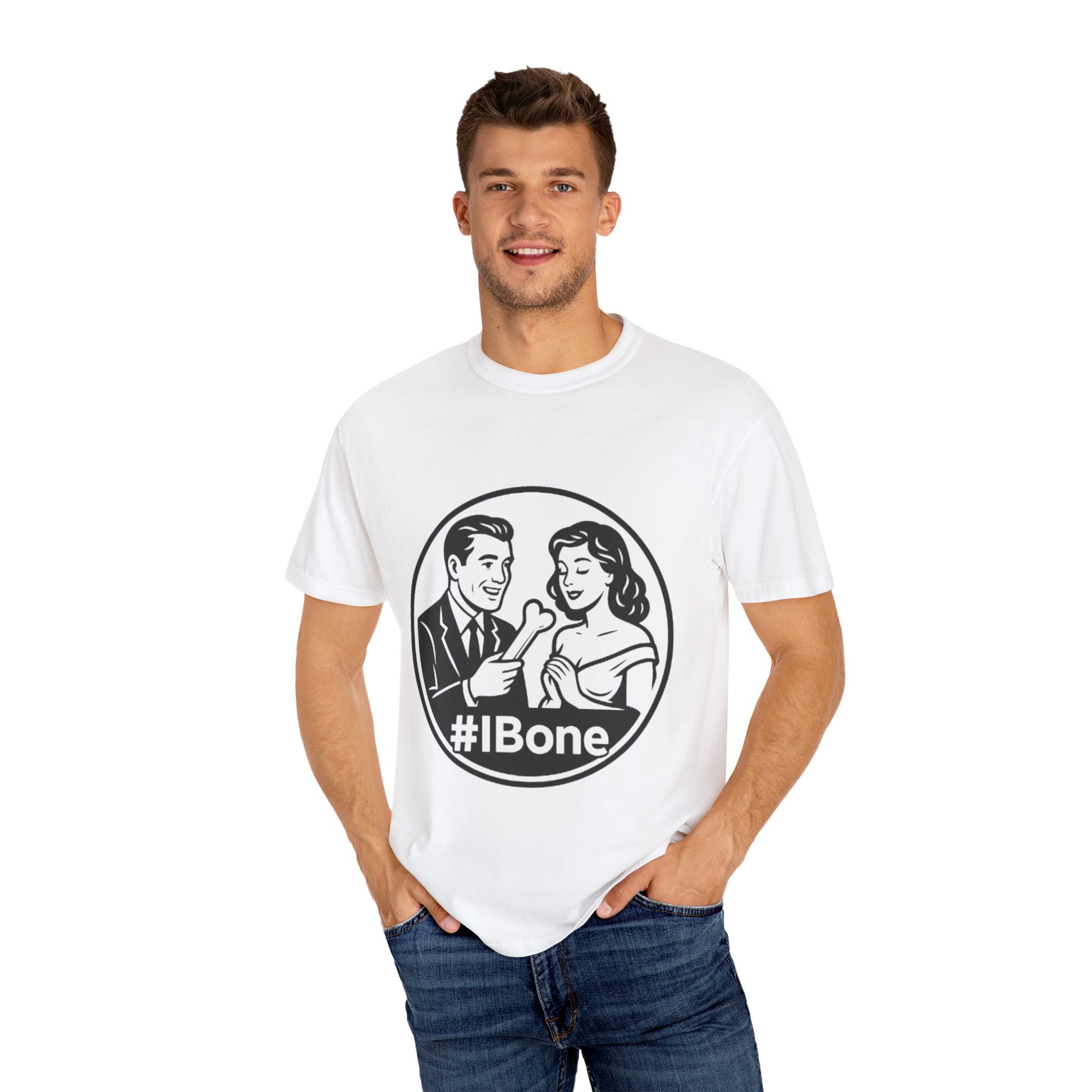 Playful Unisex T-Shirt: #IBone Design, Cute Couple Humor Tee, Gift for Couples, Funny Graphic Shirt, Casual Wear