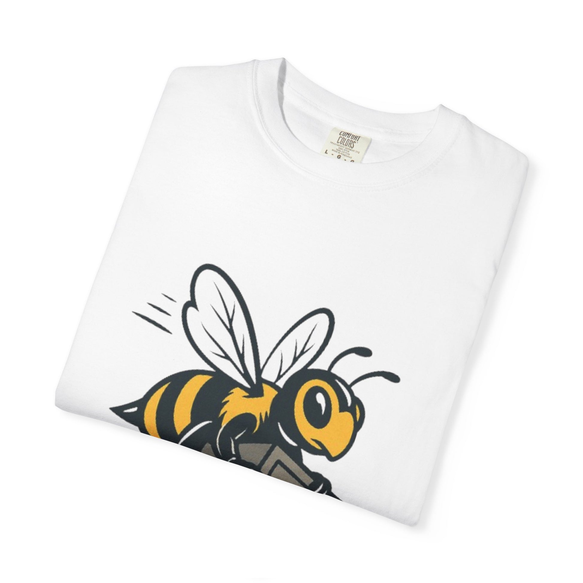 Buzzing Bee Graphic Tee, Fun Casual T-Shirt, Unique Gift for Him/Her, Quirky Humor Clothing, Perfect for Birthdays and Bee Lovers