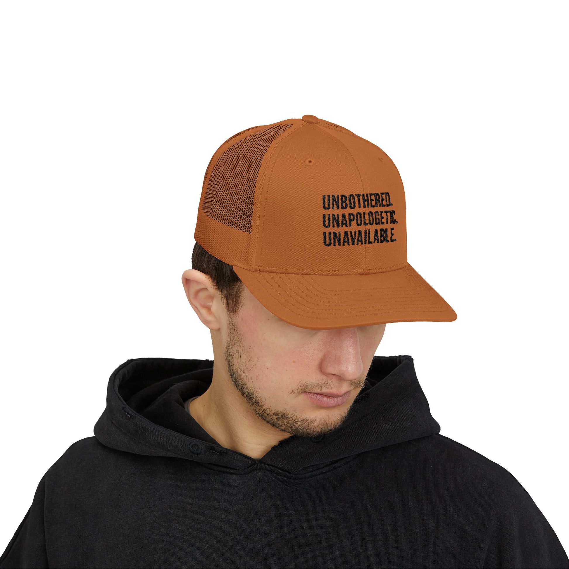 Snapback Cap - Unbothered Unapologetic Unavailable Design
