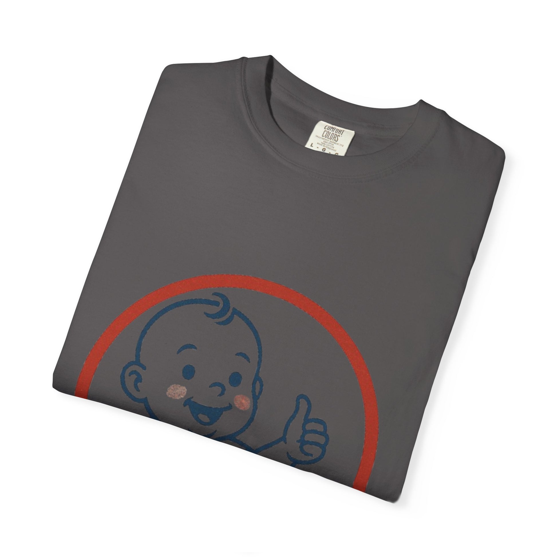 Cheerful Baby Graphic T-Shirt, Funny Quote Tee, Casual Wear, Gift for New Parents, Baby Shower Present, Everyday Comfort