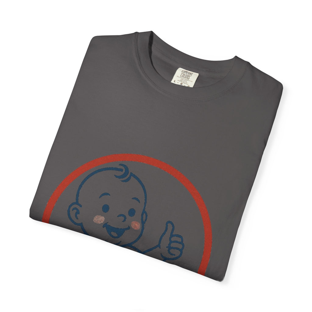 Cheerful Baby Graphic T-Shirt, Funny Quote Tee, Casual Wear, Gift for New Parents, Baby Shower Present, Everyday Comfort