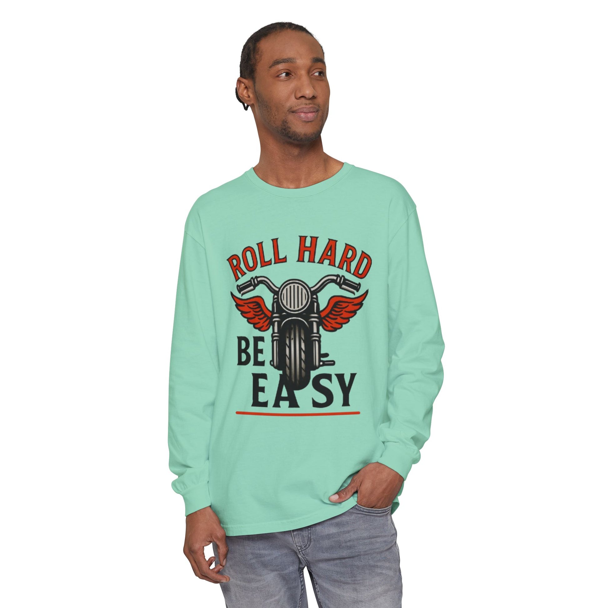 Unisex Garment-dyed Long Sleeve T-Shirt