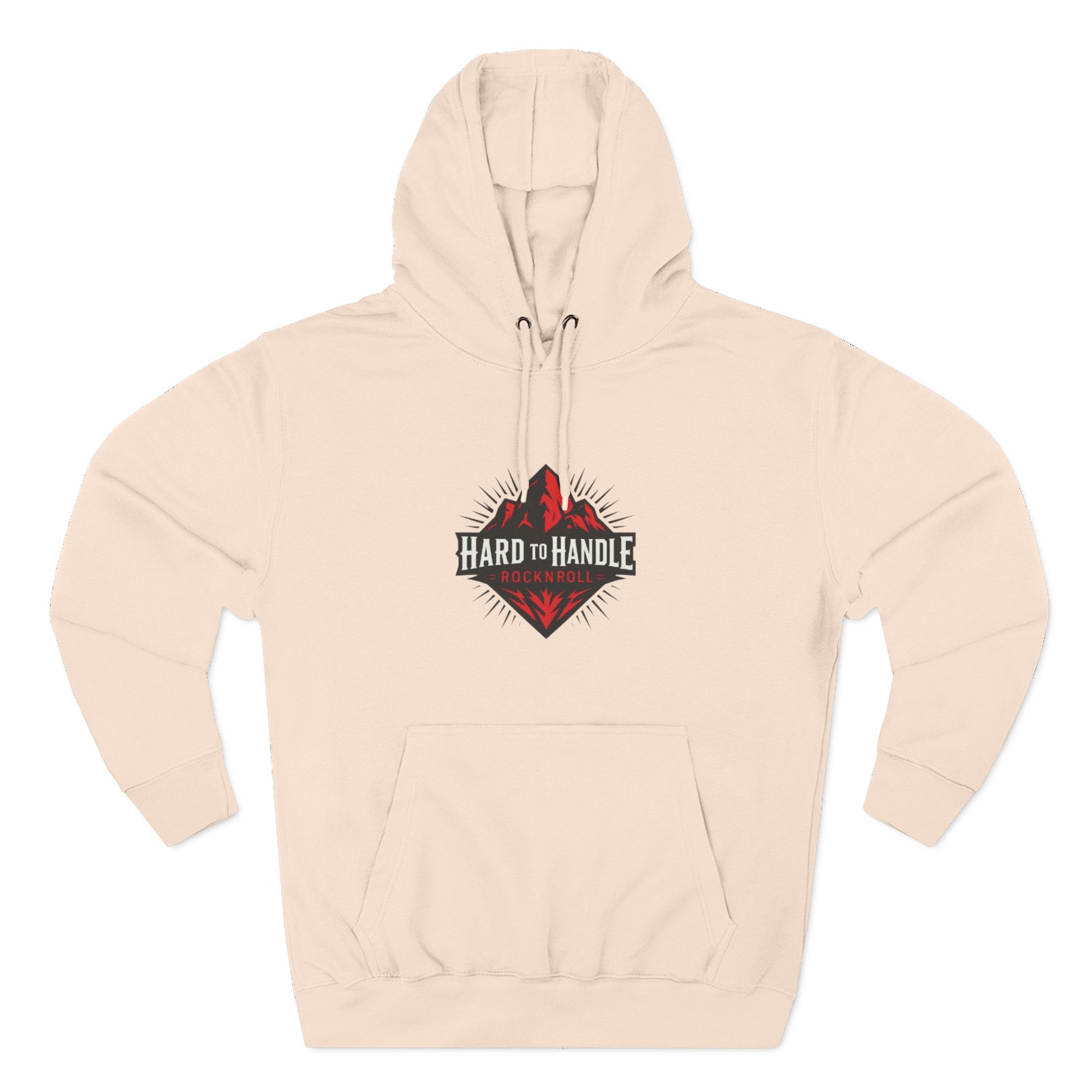 Rock On Fleece Hoodie - A Hard to Handle Design, Music Lover Gift, Cozy Layer, Festival Wear, Gift for Guitarists