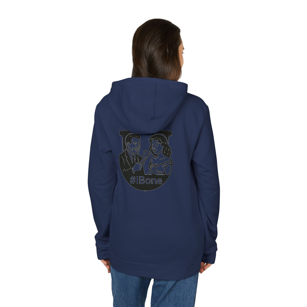 Unisex Fleece Hoodie with #IBone Graphic, Cozy Casual Wear for Everyday, Gift for Friends, Perfect for Events, Sportswear