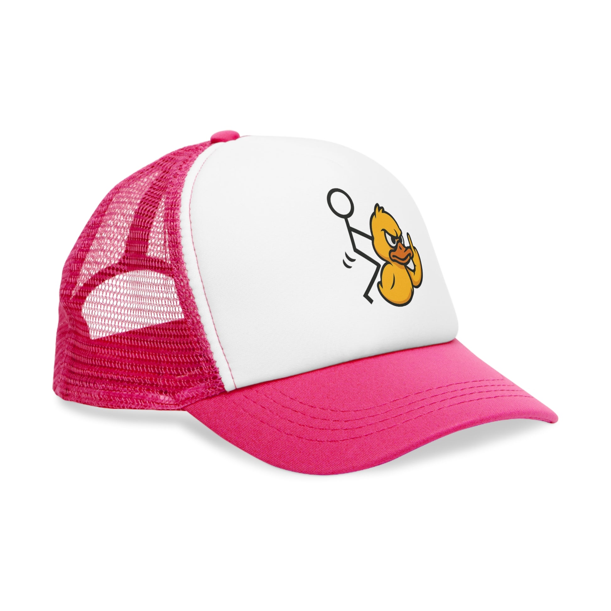 Funny Duck Mesh Cap, Quirky Hat, Outdoor Sun Protection, Gift for Duck Lovers, Unique Accessory for Friends