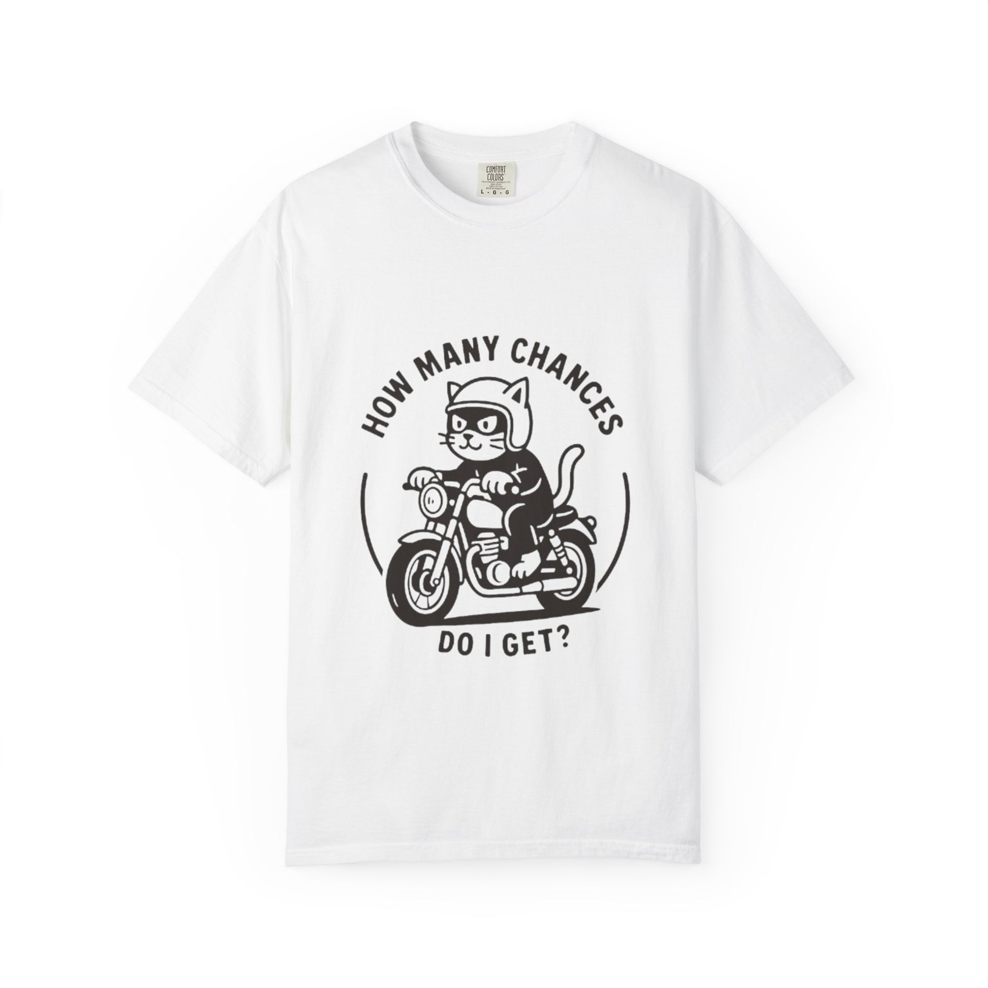 Cool Cat Motorcycle T-Shirt | Funny Graphic Tee for Cat Lovers, Gift for Friends, Casual Wear, Unique Birthday Present, Unisex Style