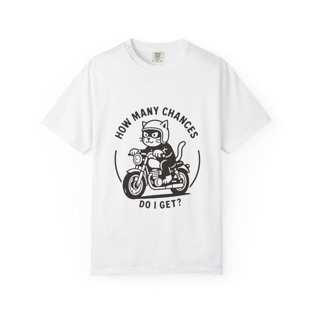 Cool Cat Motorcycle T-Shirt | Funny Graphic Tee for Cat Lovers, Gift for Friends, Casual Wear, Unique Birthday Present, Unisex Style