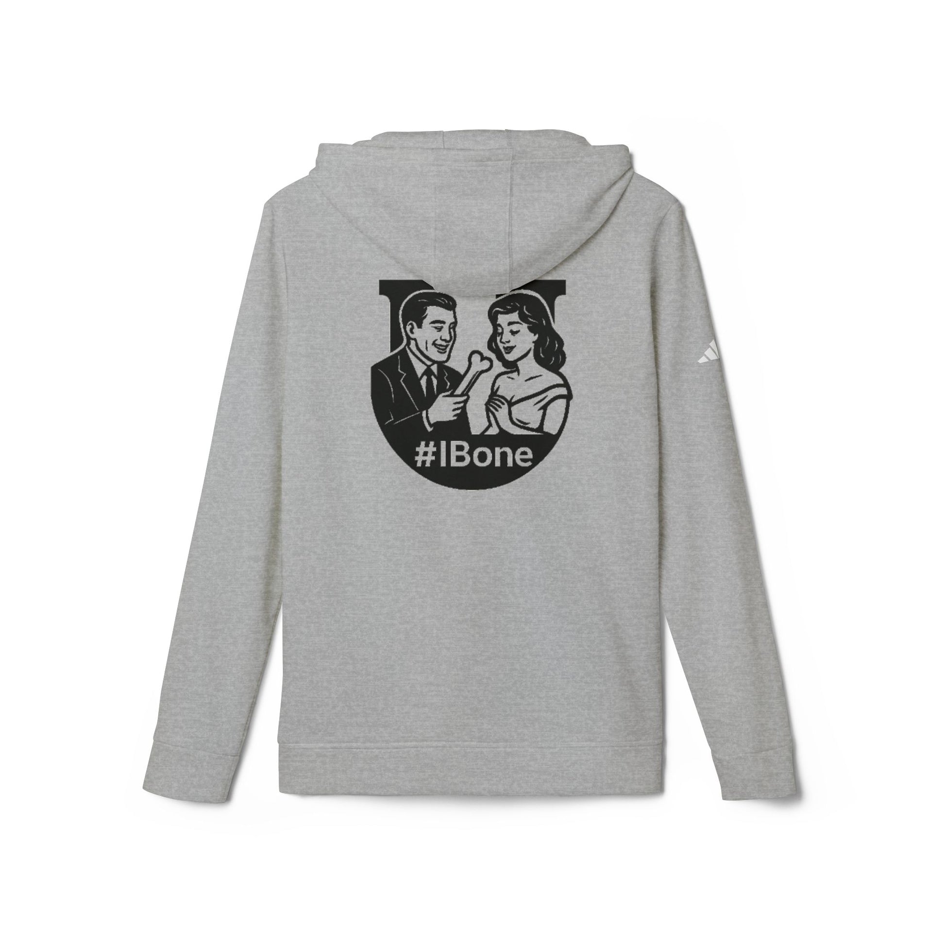 Unisex Fleece Hoodie with #IBone Graphic, Cozy Casual Wear for Everyday, Gift for Friends, Perfect for Events, Sportswear