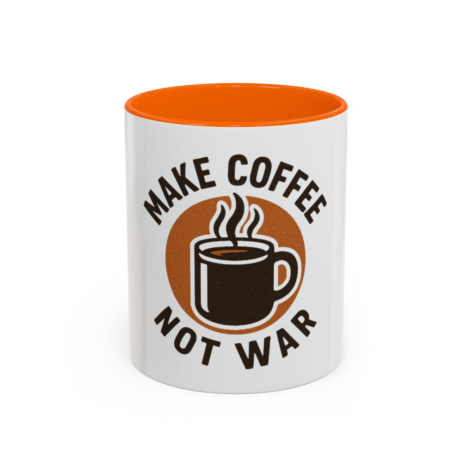 Make Coffee Not War Mug, Accent Coffee Mug Gift, Peaceful Coffee Lover Mug, Unique Coffee Cup, Home Office Decor