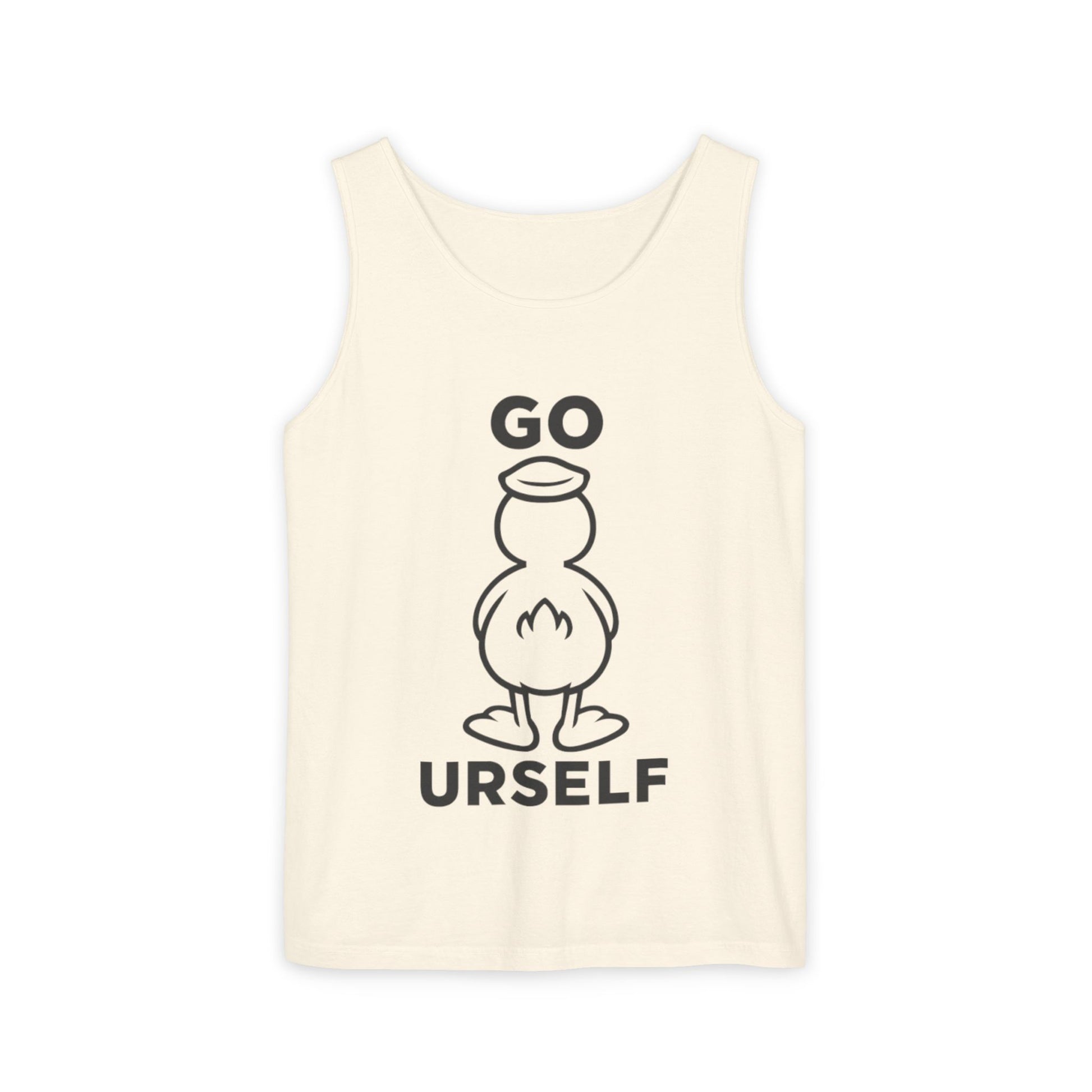 Humorous Unisex Tank Top - "Go Urself" - Perfect for Summer Outings, Gifts, and Casual Wear, Beachwear, Party Attire, Fun Statement Tee