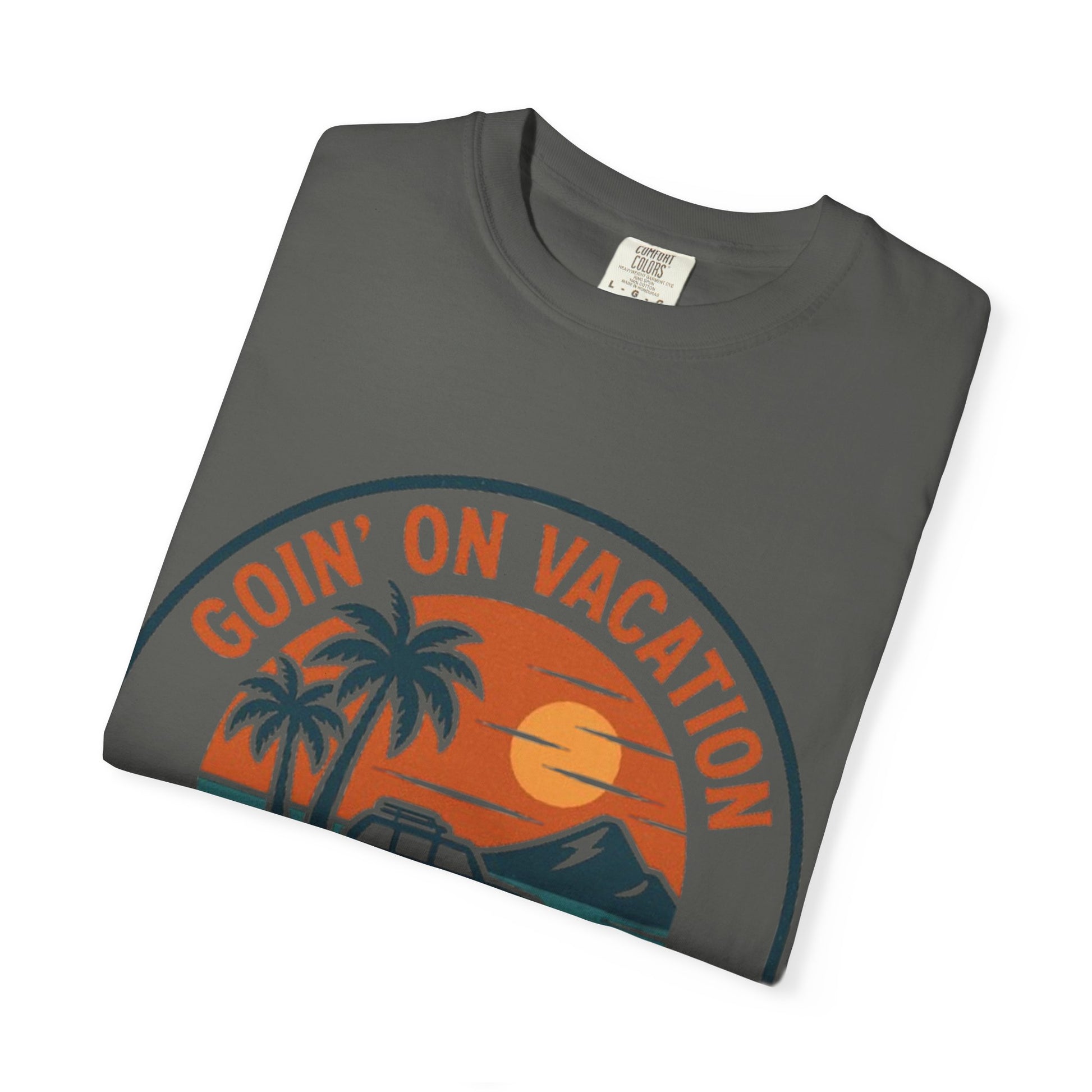Vacation Vibes Graphic Tee - Goin' on Vacation, Leavin' on Probation, Gift for Travelers, Summer T-Shirt, Fun Casual Wear, Unisex Apparel