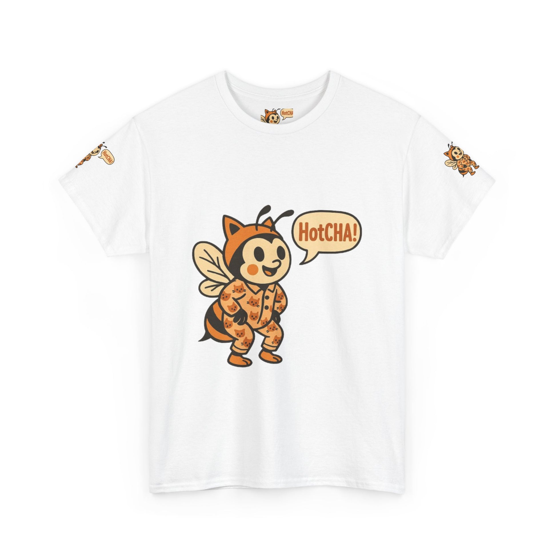 Playful Bee Graphic Tee - Fun Unisex Cotton Shirt, Cute Insect Apparel, Sweet Gift for Nature Lovers, Summer Fashion, Casual Wear