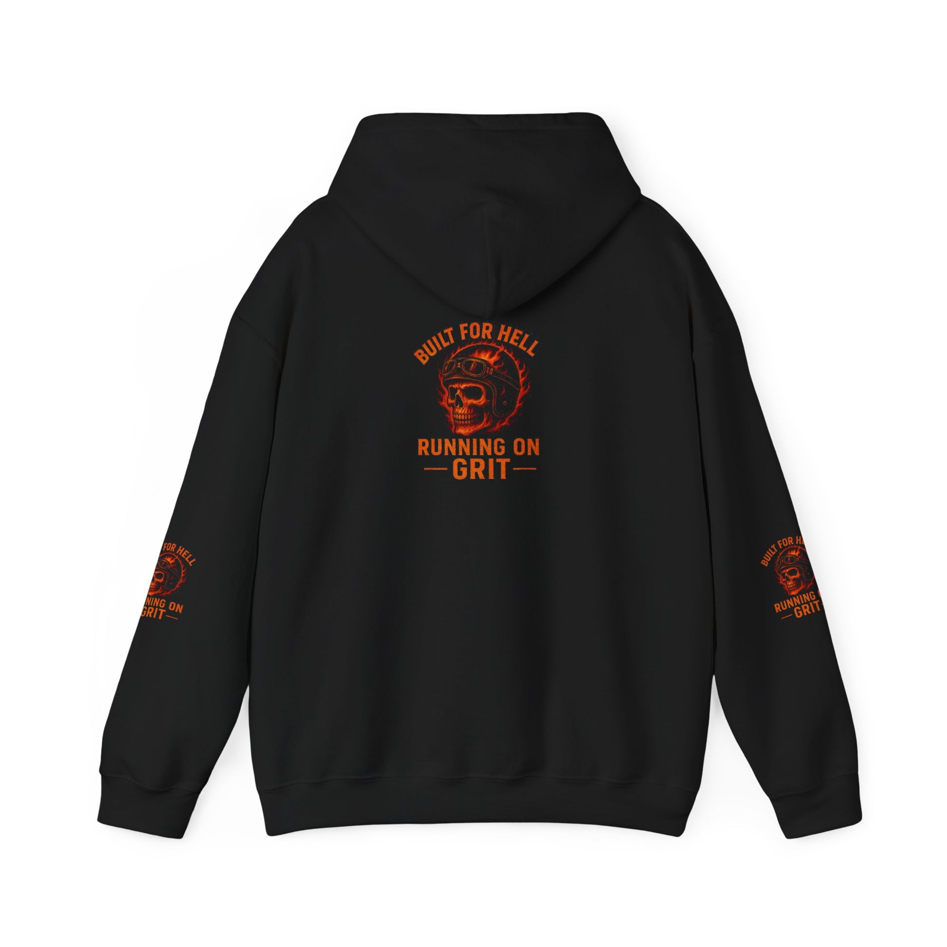 Built for Hell Hoodie - Unisex Heavy Blend Sweatshirt, Grit Motivation Apparel, Outdoorsy Gift, Casual Wear, Workout Hoodie