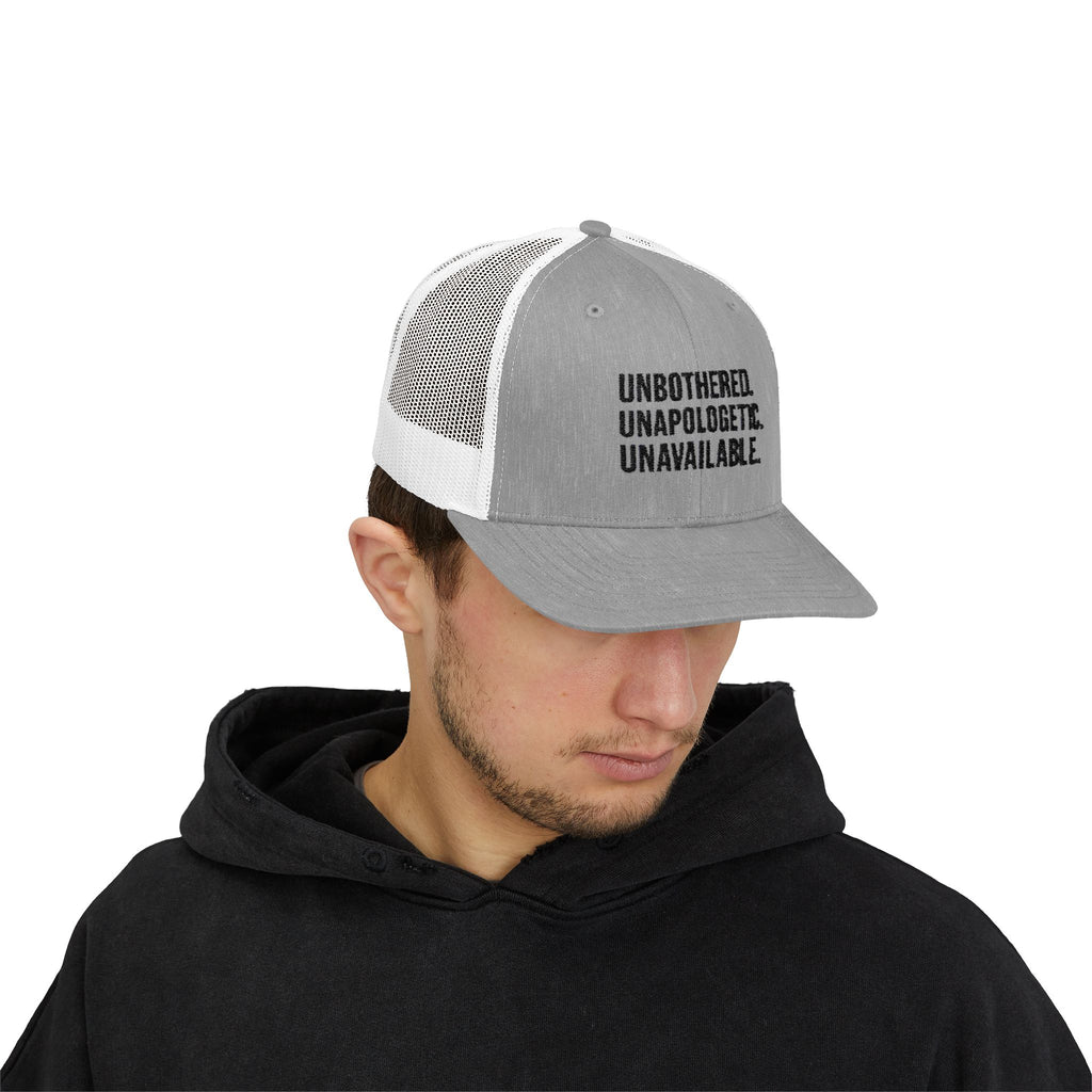 Snapback Cap - Unbothered Unapologetic Unavailable Design
