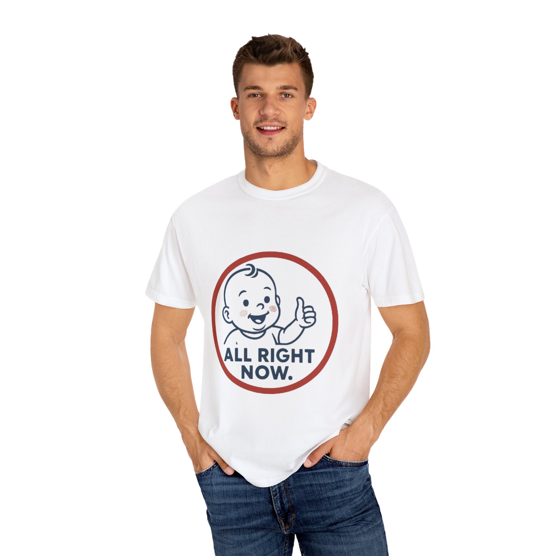 Cheerful Baby Graphic T-Shirt, Funny Quote Tee, Casual Wear, Gift for New Parents, Baby Shower Present, Everyday Comfort