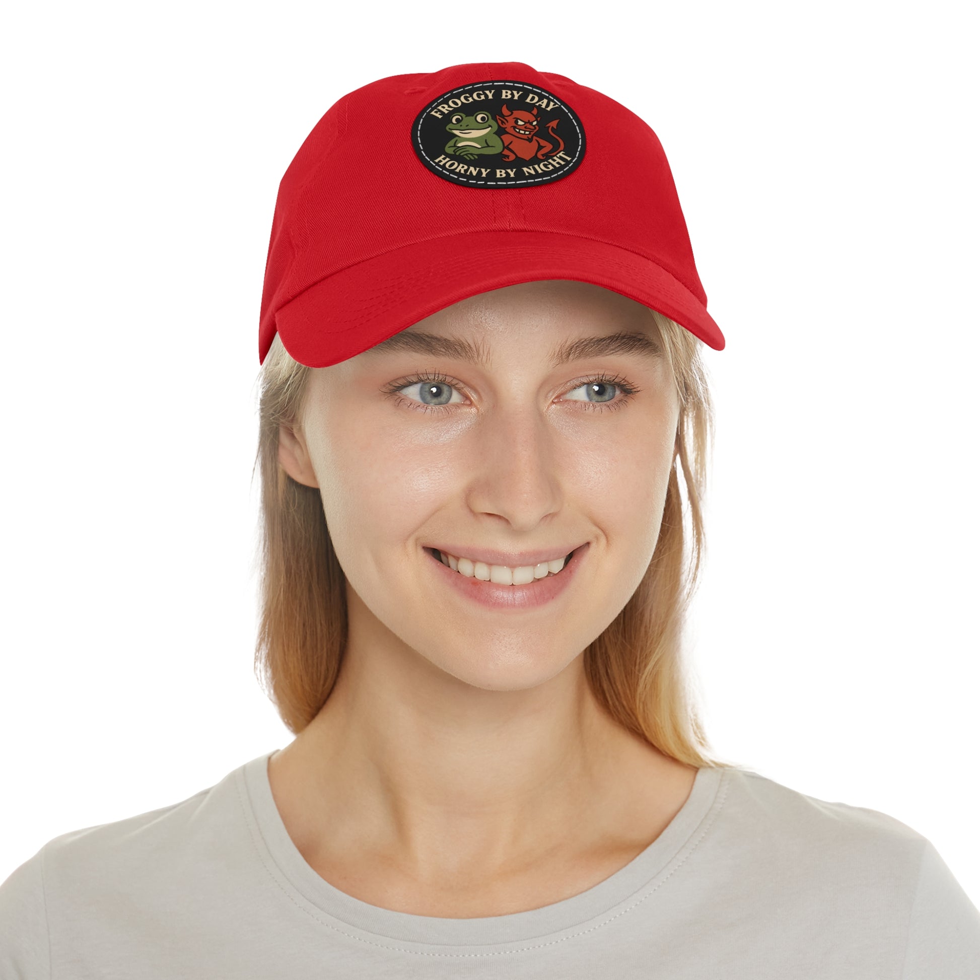 Frog & Devil Dad Hat | Funny Dad Cap, Gift for Father's Day, Casual Style, Outdoor Accessory, Unique Summer Hat