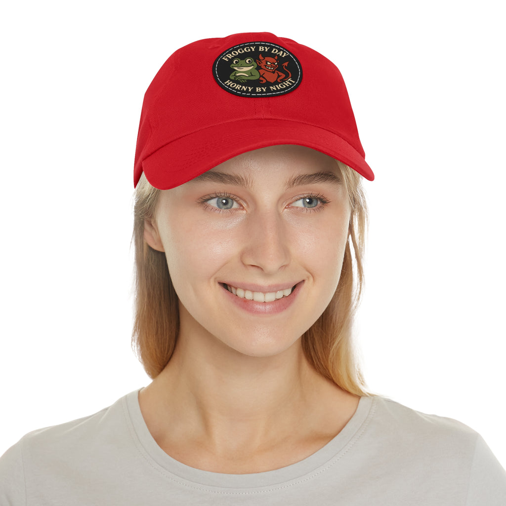 Frog & Devil Dad Hat | Funny Dad Cap, Gift for Father's Day, Casual Style, Outdoor Accessory, Unique Summer Hat