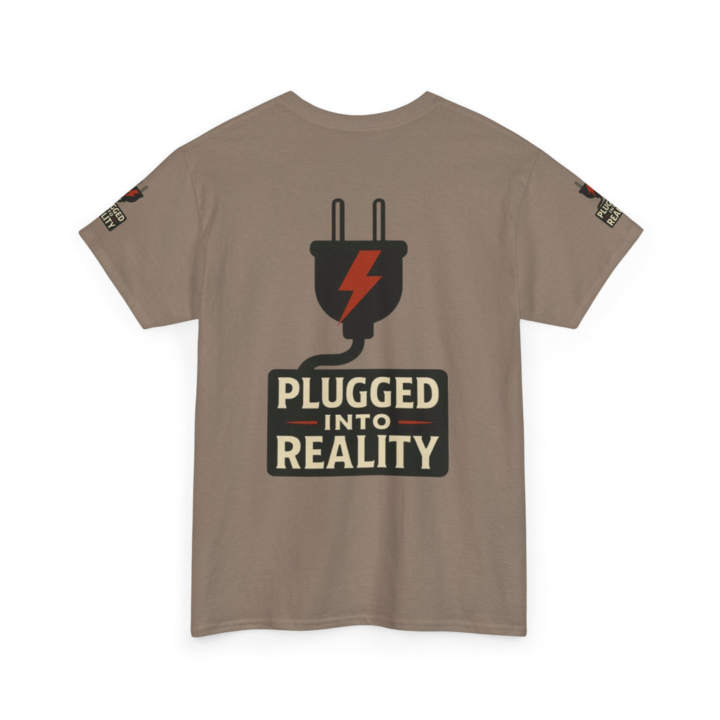 Unplugged Reality Tee - Fun Casual Shirt, Gift for Tech Enthusiasts, Graphic Tee for Friends, Quirky Everyday Wear, Recharge Your Vibe!