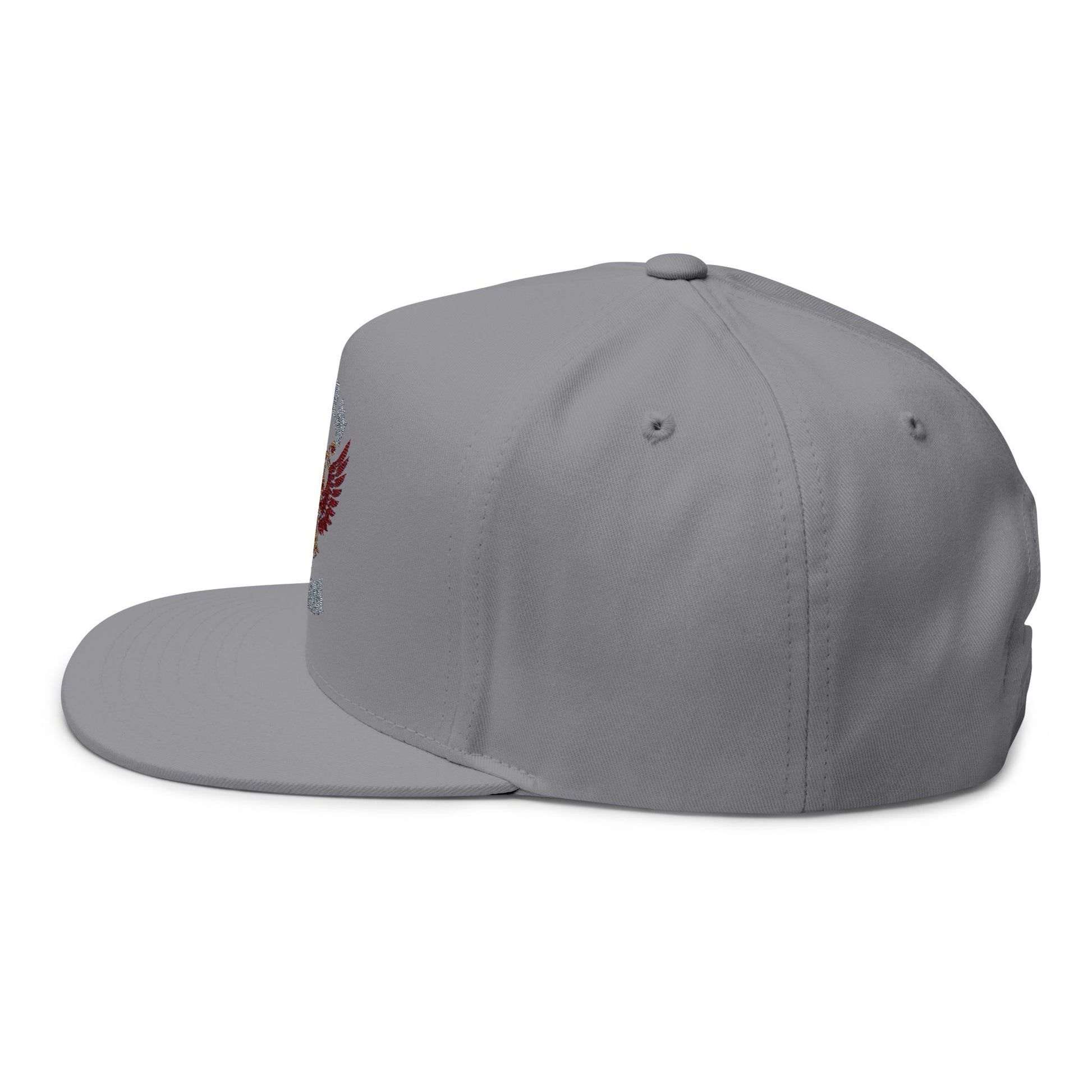 Flat Bill Cap: Honor in Motion Embroidered Hat for Athletes, Sports Lovers, Casual Wear, Gift for Him, Trendy Accessories