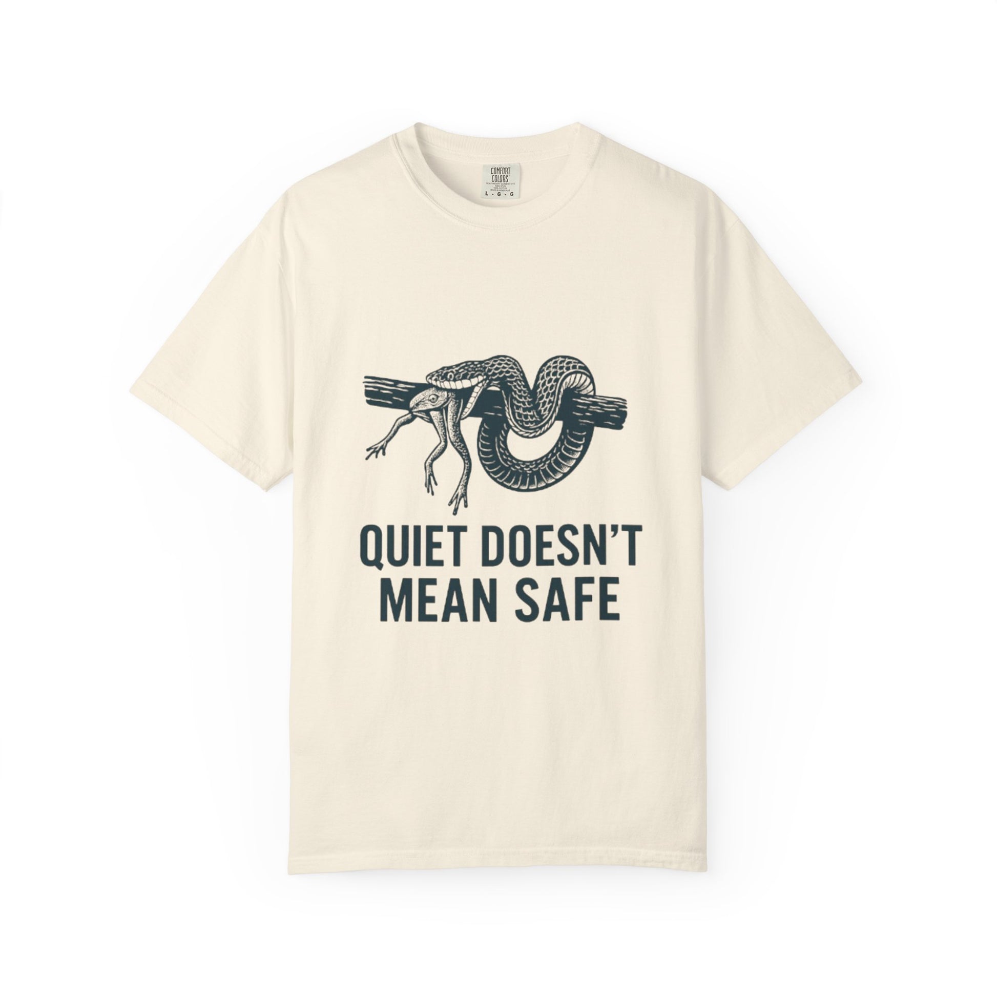Snake and Frog Unisex T-Shirt - Nature Lover Gift, Adventure Apparel, Unique Graphic Tee, Eco-Friendly Fashion, Wildlife Enthusiast Shirt