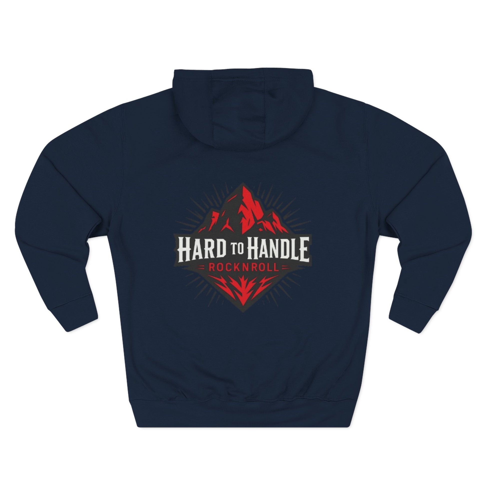 Rock On Fleece Hoodie - A Hard to Handle Design, Music Lover Gift, Cozy Layer, Festival Wear, Gift for Guitarists