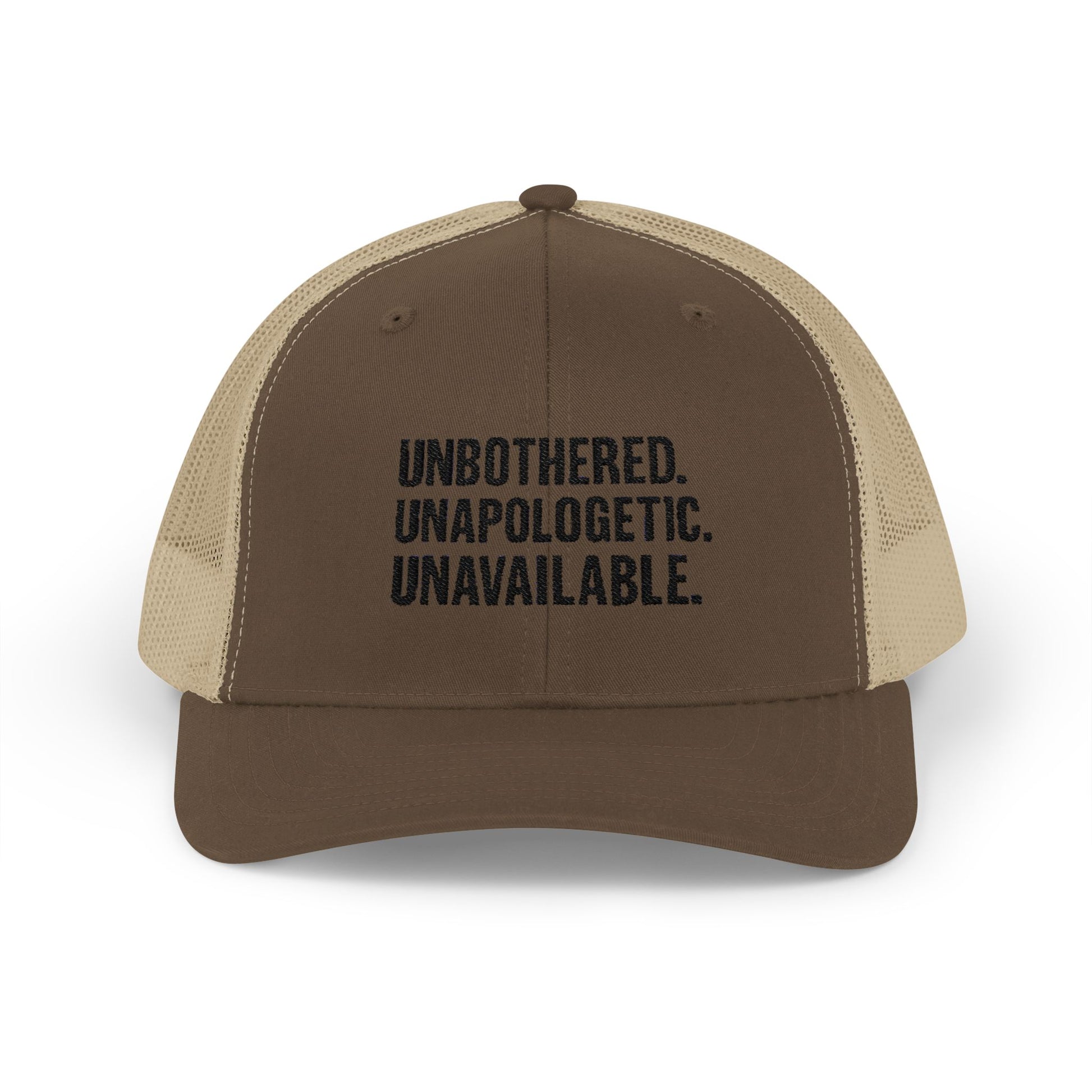 Snapback Cap - Unbothered Unapologetic Unavailable Design