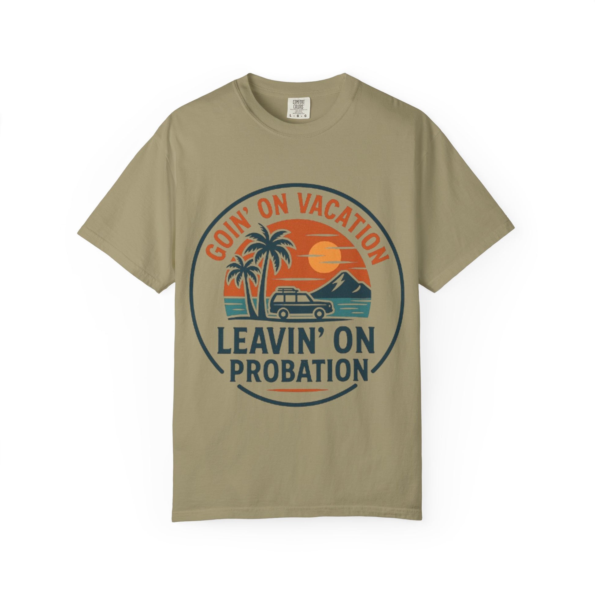 Vacation Vibes Graphic Tee - Goin' on Vacation, Leavin' on Probation, Gift for Travelers, Summer T-Shirt, Fun Casual Wear, Unisex Apparel