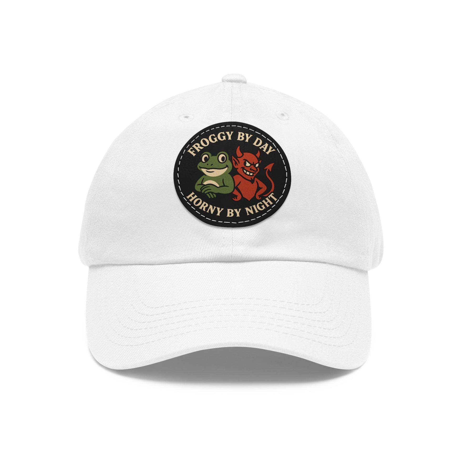 Frog & Devil Dad Hat | Funny Dad Cap, Gift for Father's Day, Casual Style, Outdoor Accessory, Unique Summer Hat