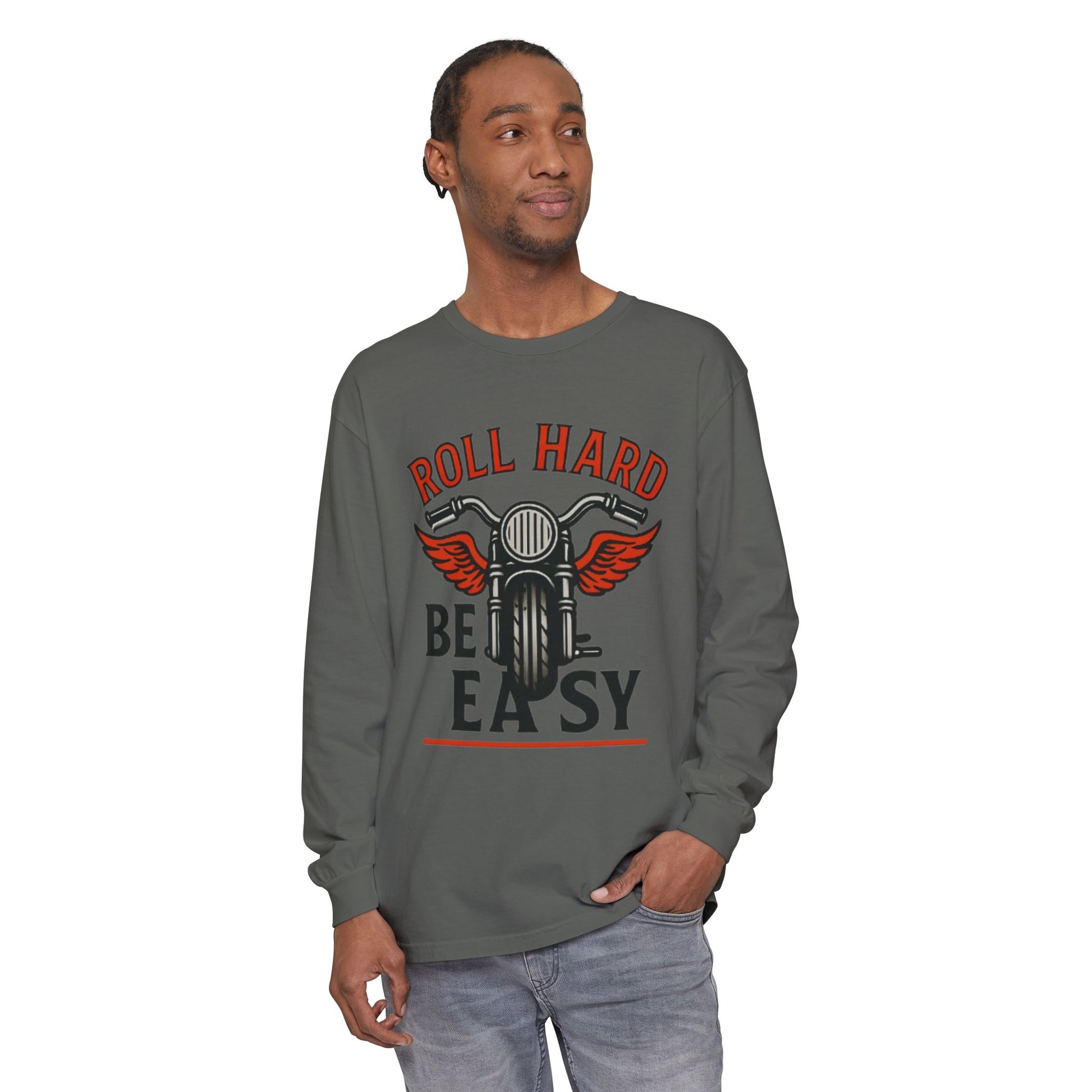 Unisex Garment-dyed Long Sleeve T-Shirt
