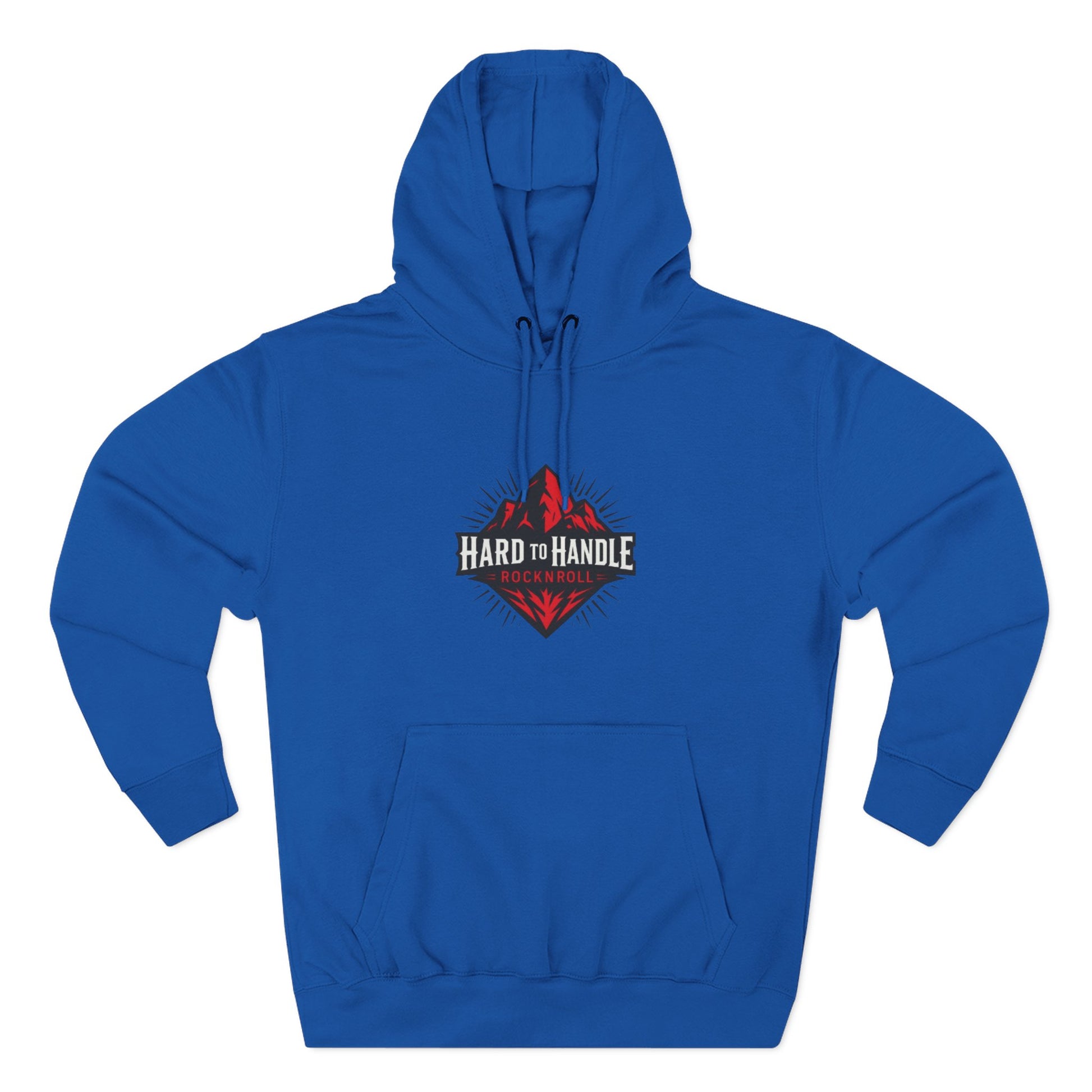 Rock On Fleece Hoodie - A Hard to Handle Design, Music Lover Gift, Cozy Layer, Festival Wear, Gift for Guitarists