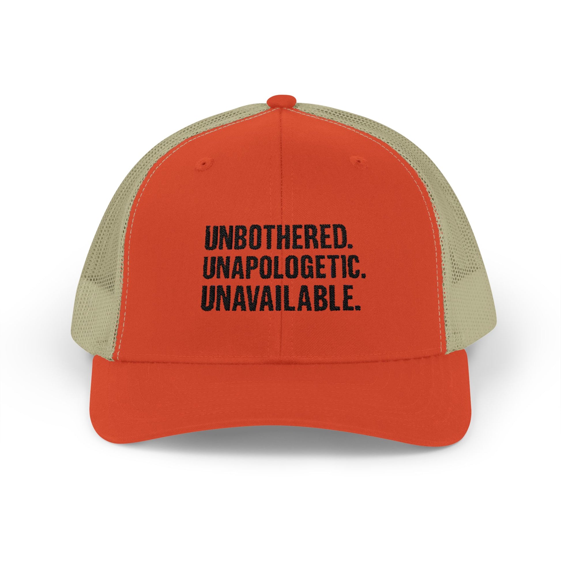 Snapback Cap - Unbothered Unapologetic Unavailable Design