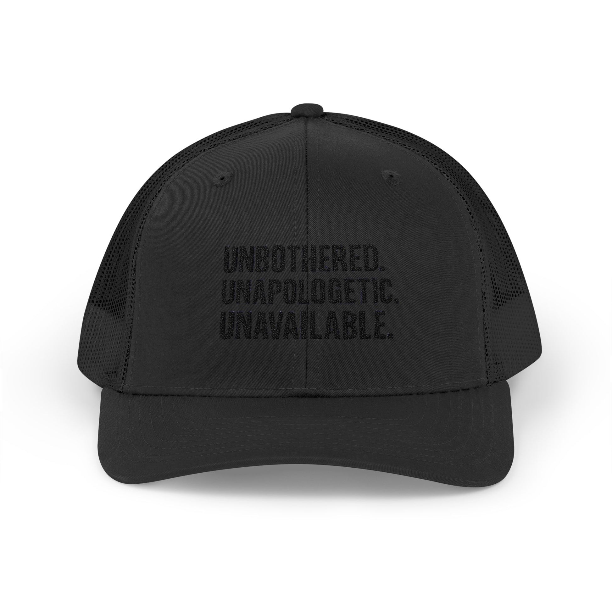 Snapback Cap - Unbothered Unapologetic Unavailable Design