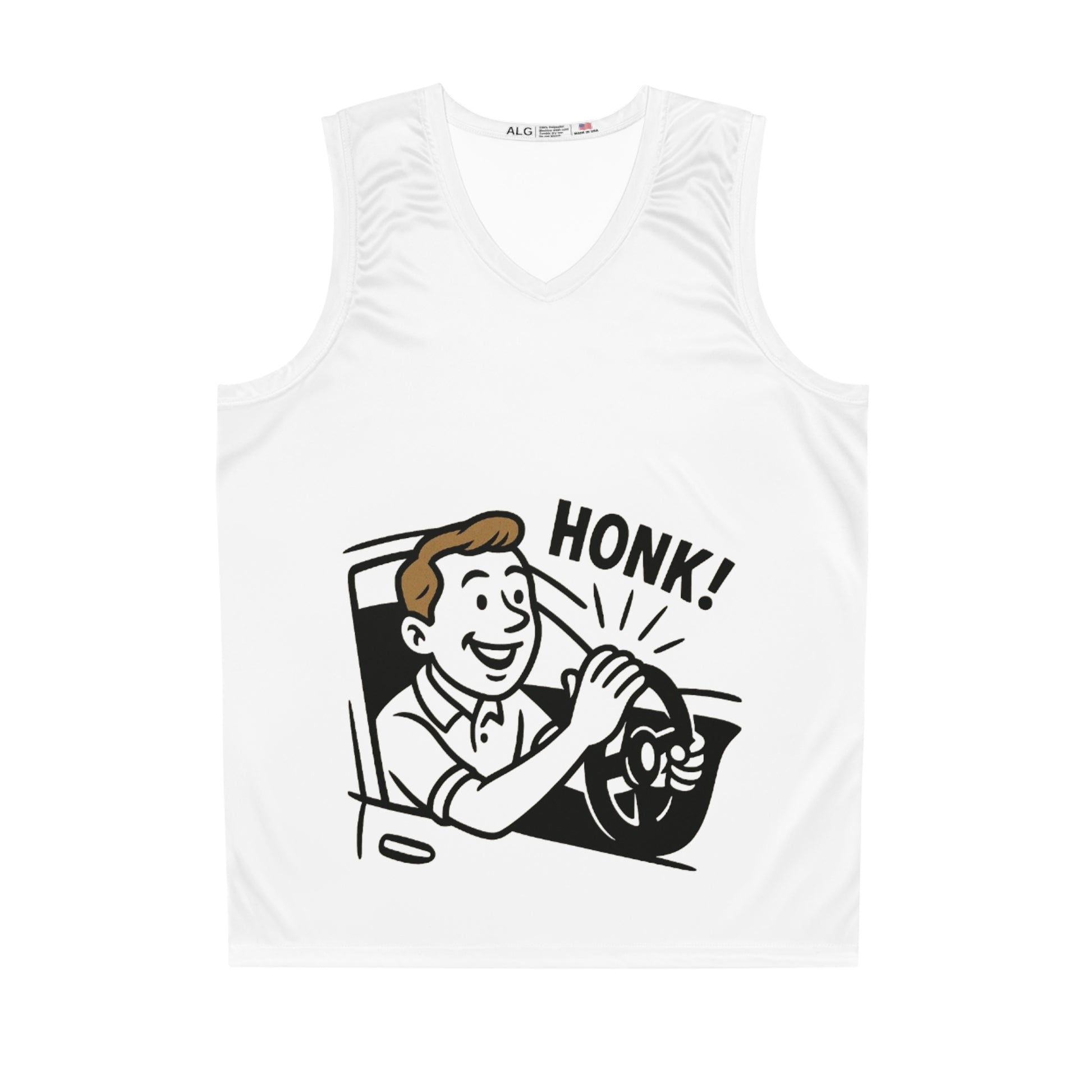 Playful Honk Basketball Jersey - Fun Sportswear, Summer Activities, Gift for Athletes, Game Day Gear, Casual Wear