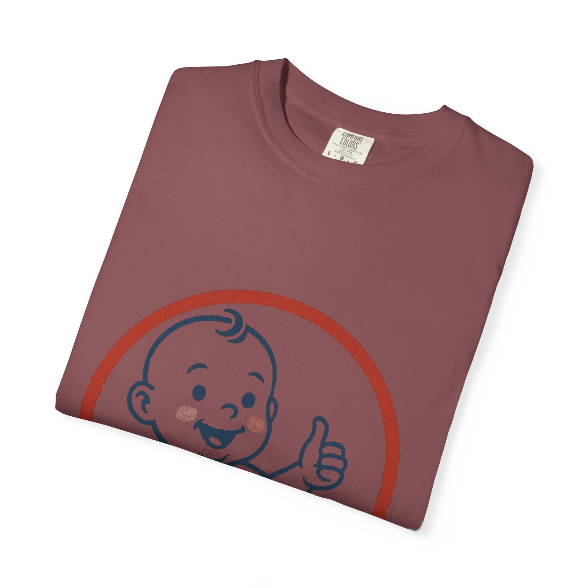 Cheerful Baby Graphic T-Shirt, Funny Quote Tee, Casual Wear, Gift for New Parents, Baby Shower Present, Everyday Comfort