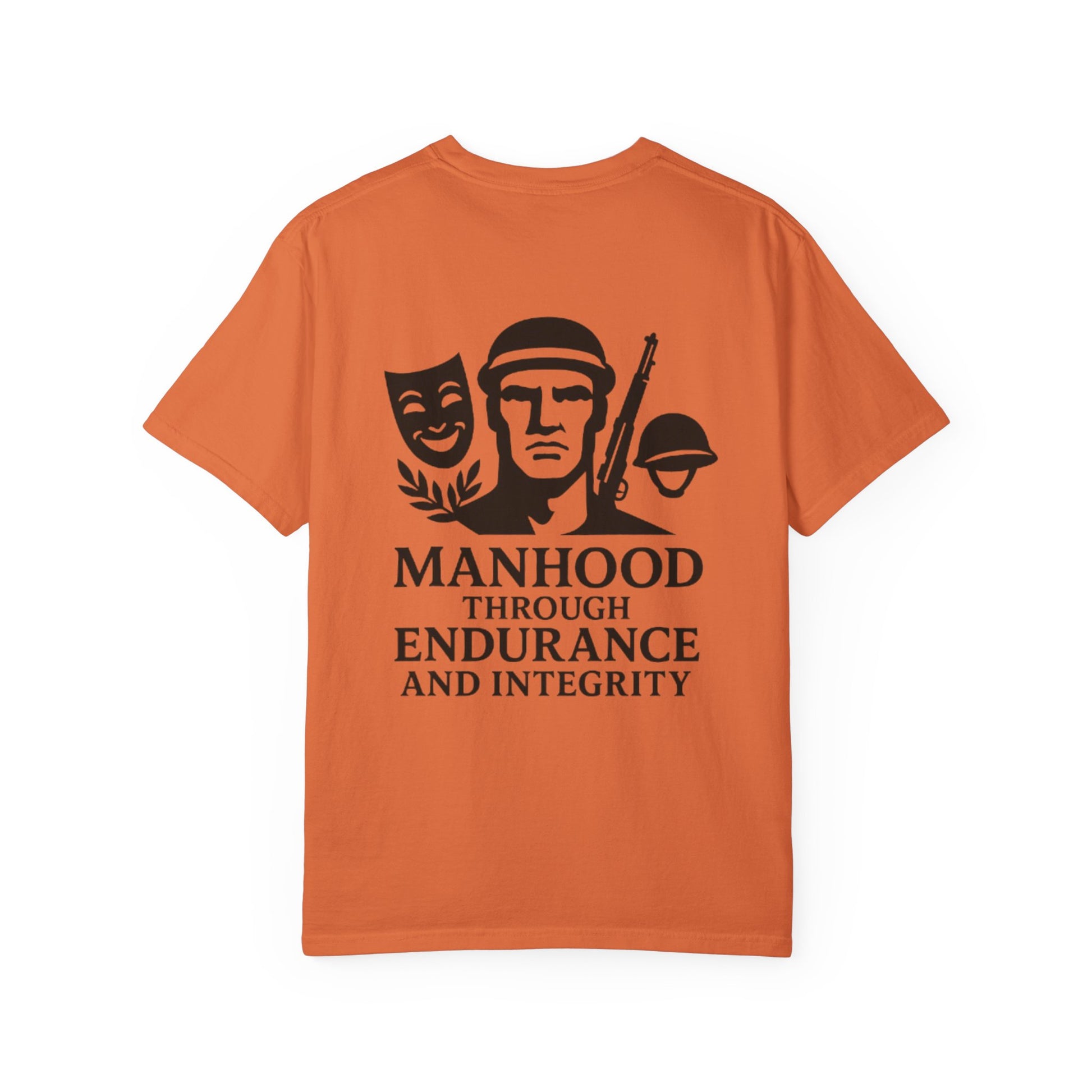 Inspirational Unisex T-Shirt: Manhood Through Endurance and Integrity, Gift for Dads, Motivational Apparel, Everyday Wear, Men's T-Shirt