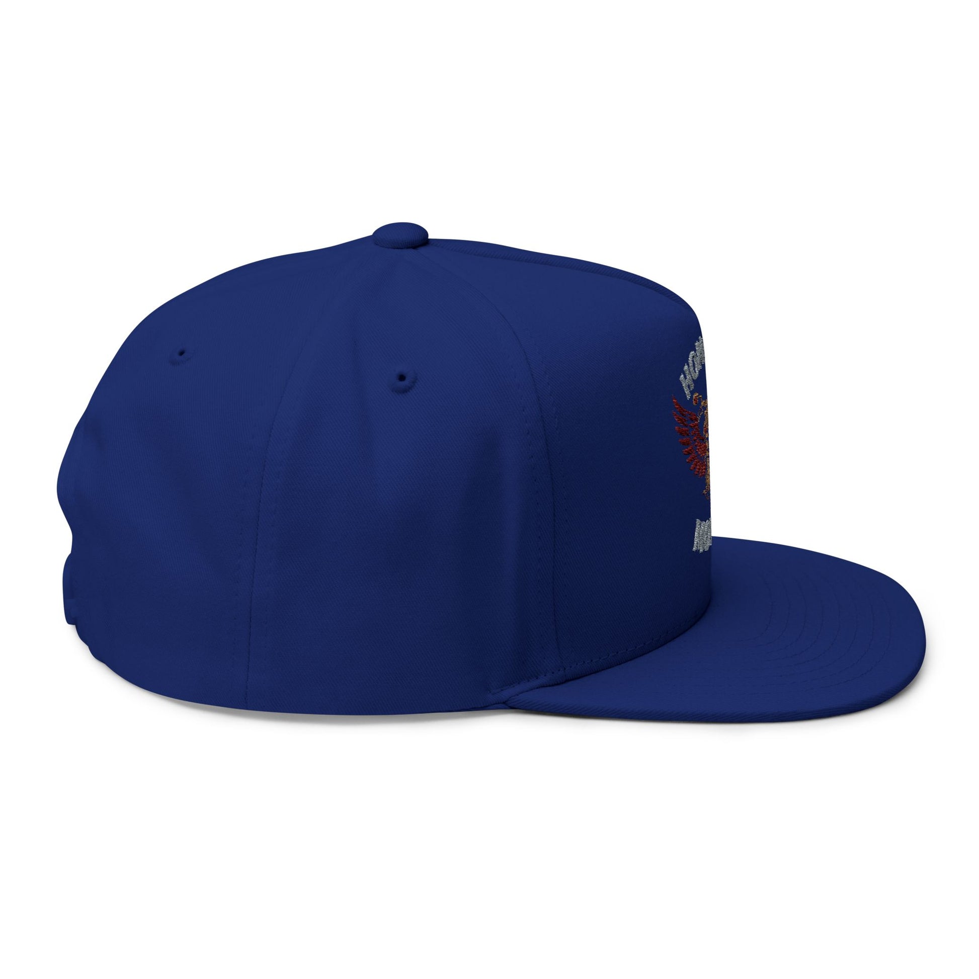 Flat Bill Cap: Honor in Motion Embroidered Hat for Athletes, Sports Lovers, Casual Wear, Gift for Him, Trendy Accessories