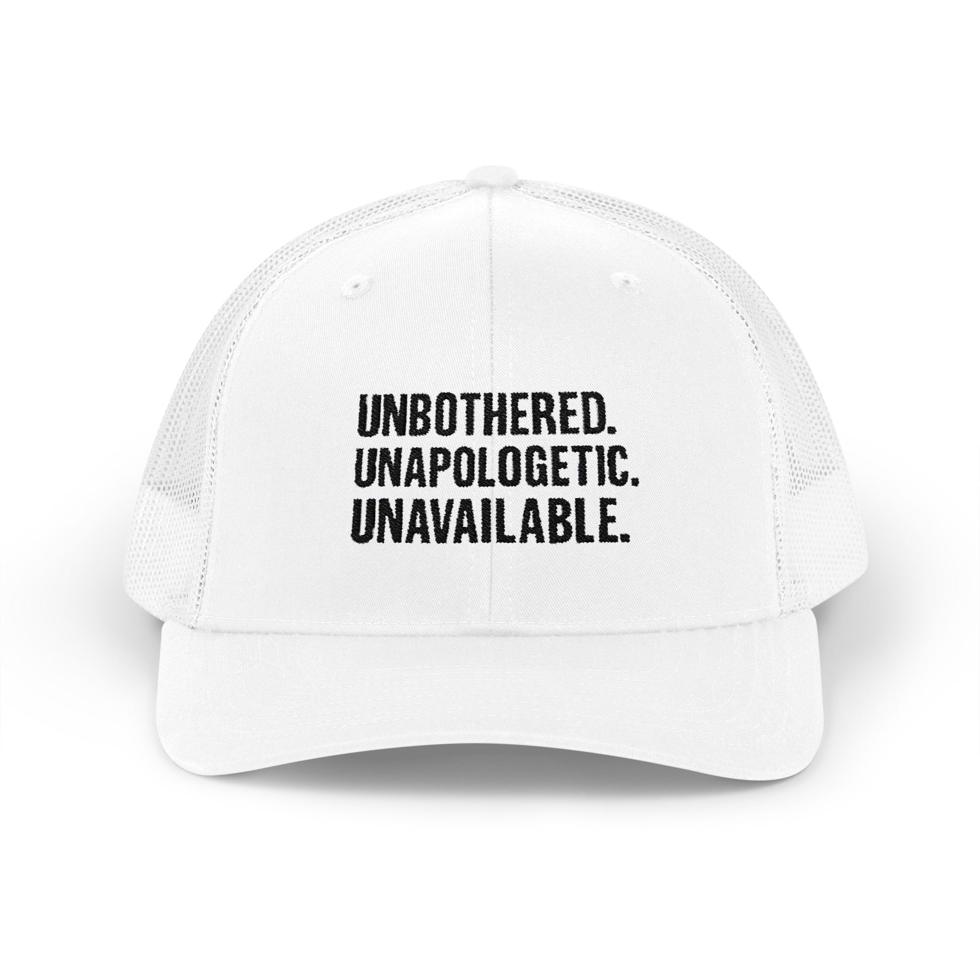 Snapback Cap - Unbothered Unapologetic Unavailable Design