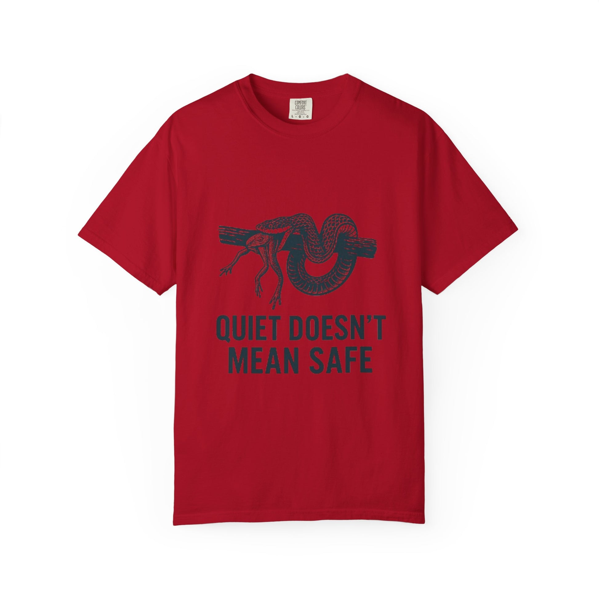 Snake and Frog Unisex T-Shirt - Nature Lover Gift, Adventure Apparel, Unique Graphic Tee, Eco-Friendly Fashion, Wildlife Enthusiast Shirt