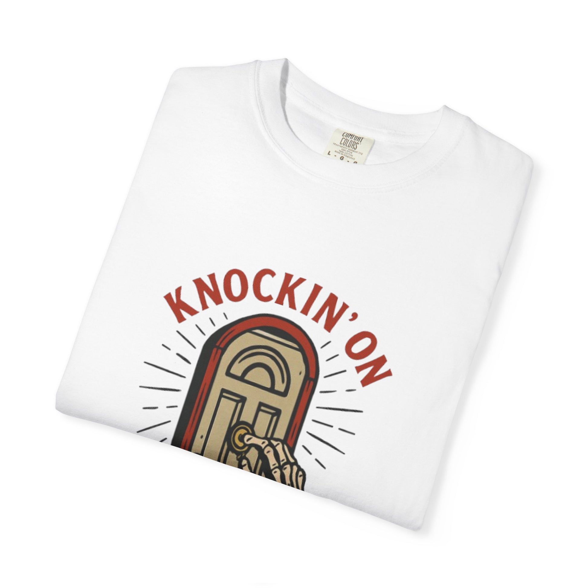 Knockin' on Heaven's Door T-Shirt, Unisex Vintage Tee, Music-Themed Apparel, Gift for Rock Music Fans, Casual Streetwear