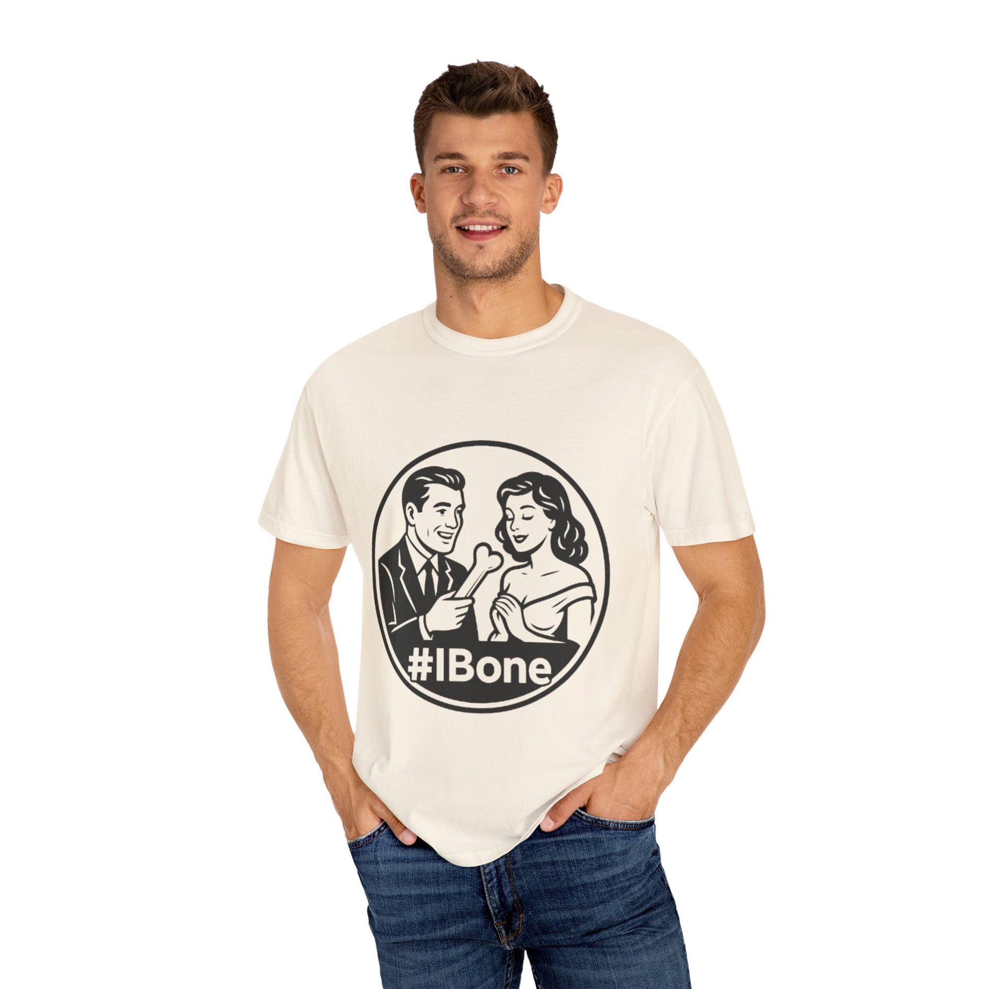 Playful Unisex T-Shirt: #IBone Design, Cute Couple Humor Tee, Gift for Couples, Funny Graphic Shirt, Casual Wear