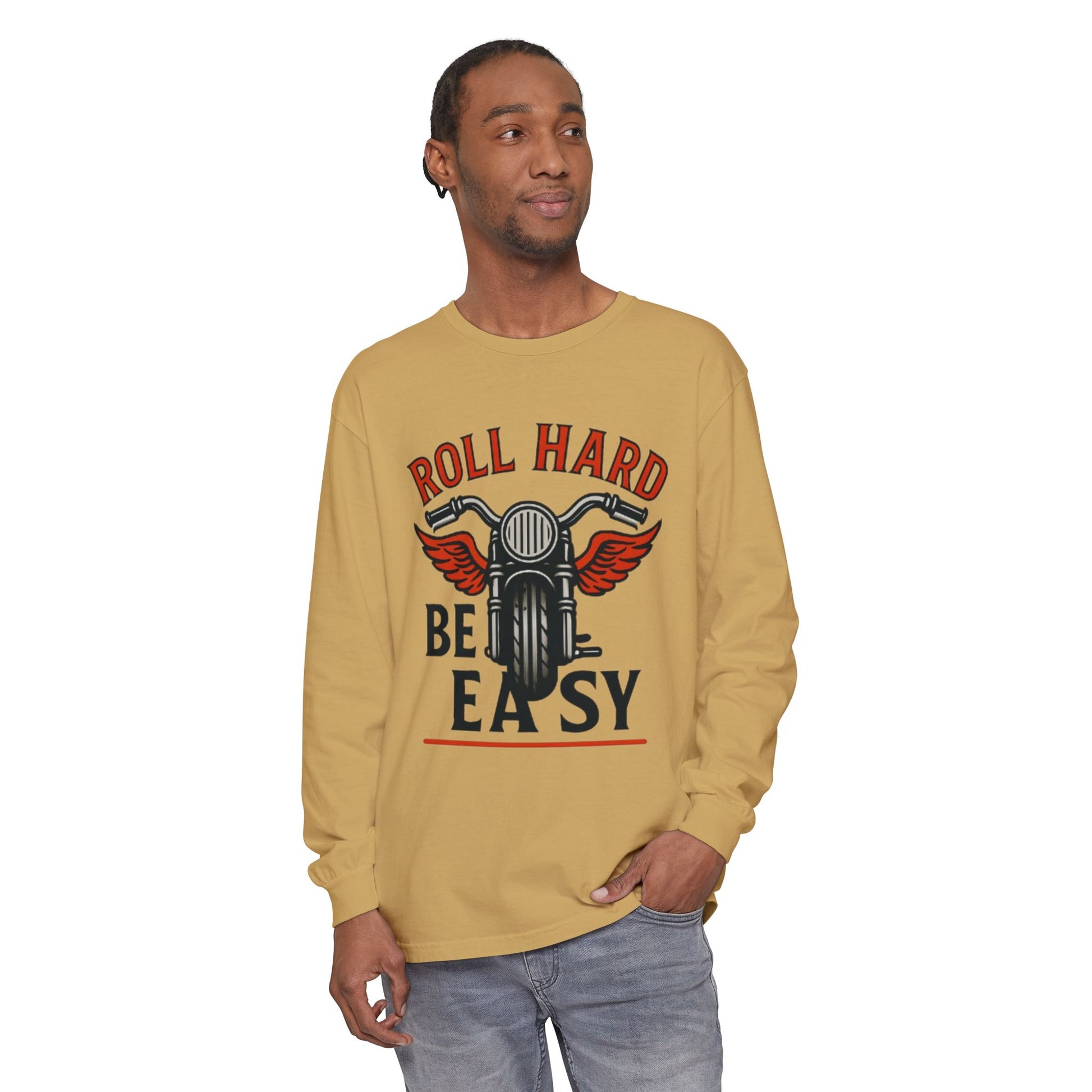 Unisex Garment-dyed Long Sleeve T-Shirt